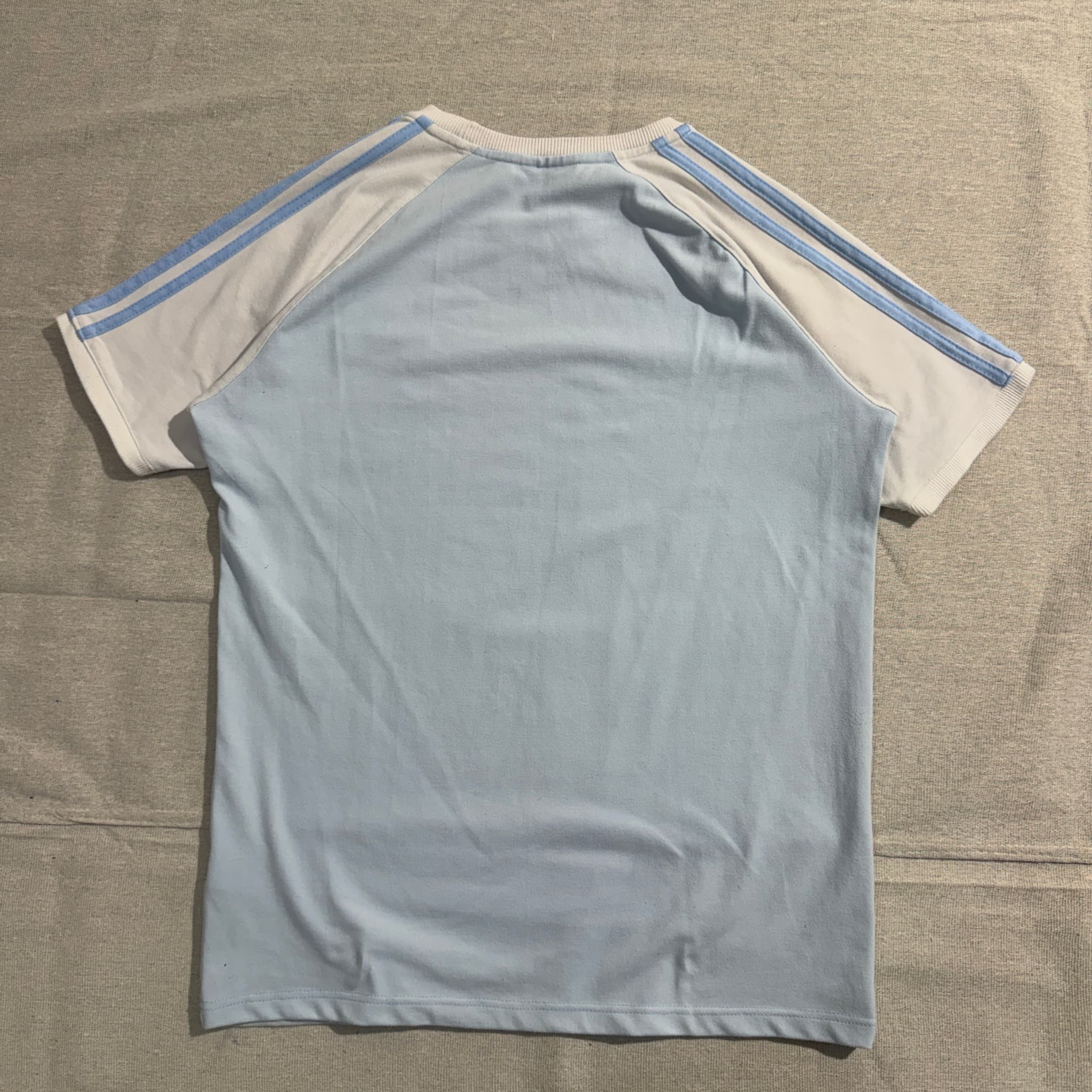 Adidas Originals Trefoil Raglan T-Shirt Light Blue White XL — photo 5 of 6