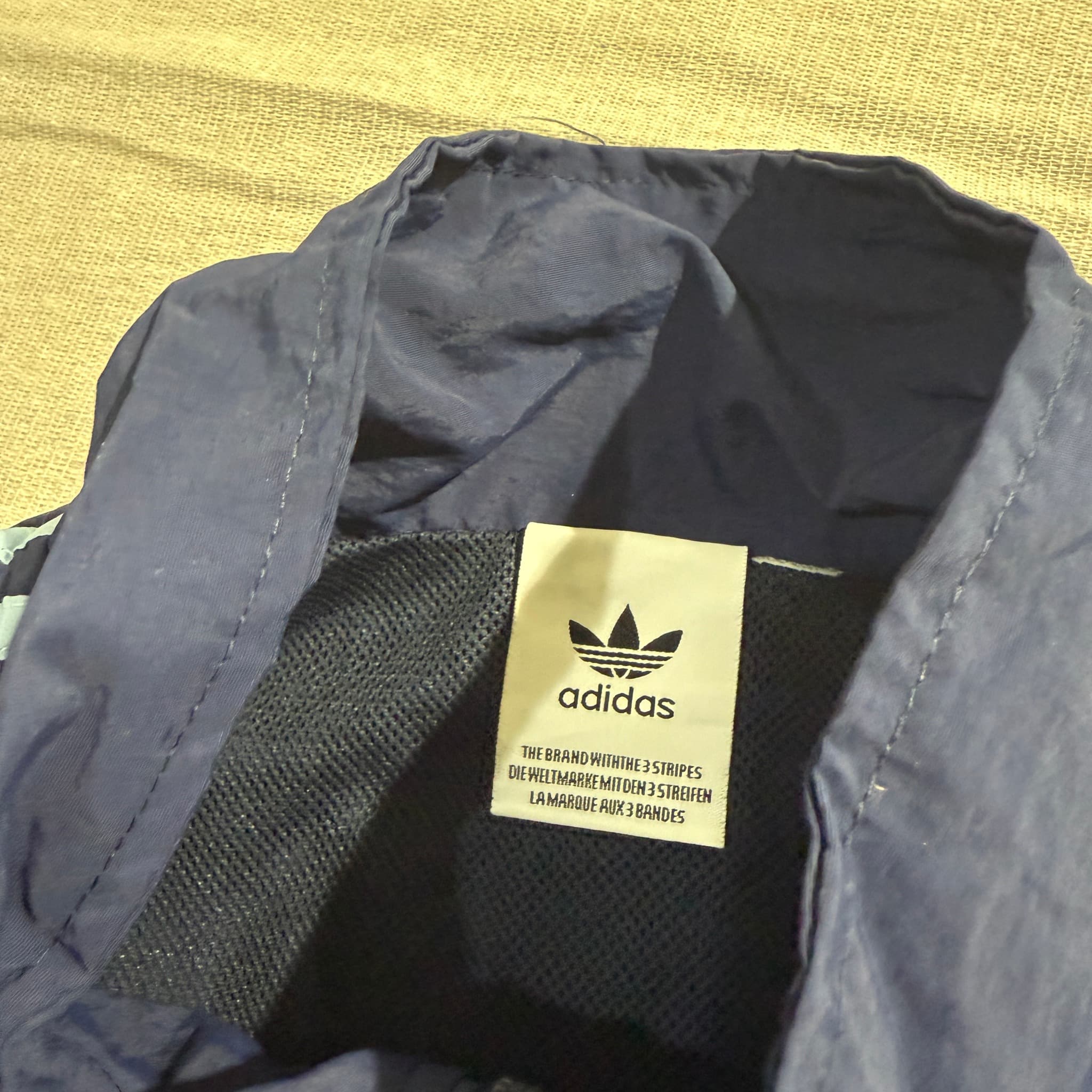Adidas Originals Trefoil Track Jacket Navy Blue Light Blue — photo 4 of 6