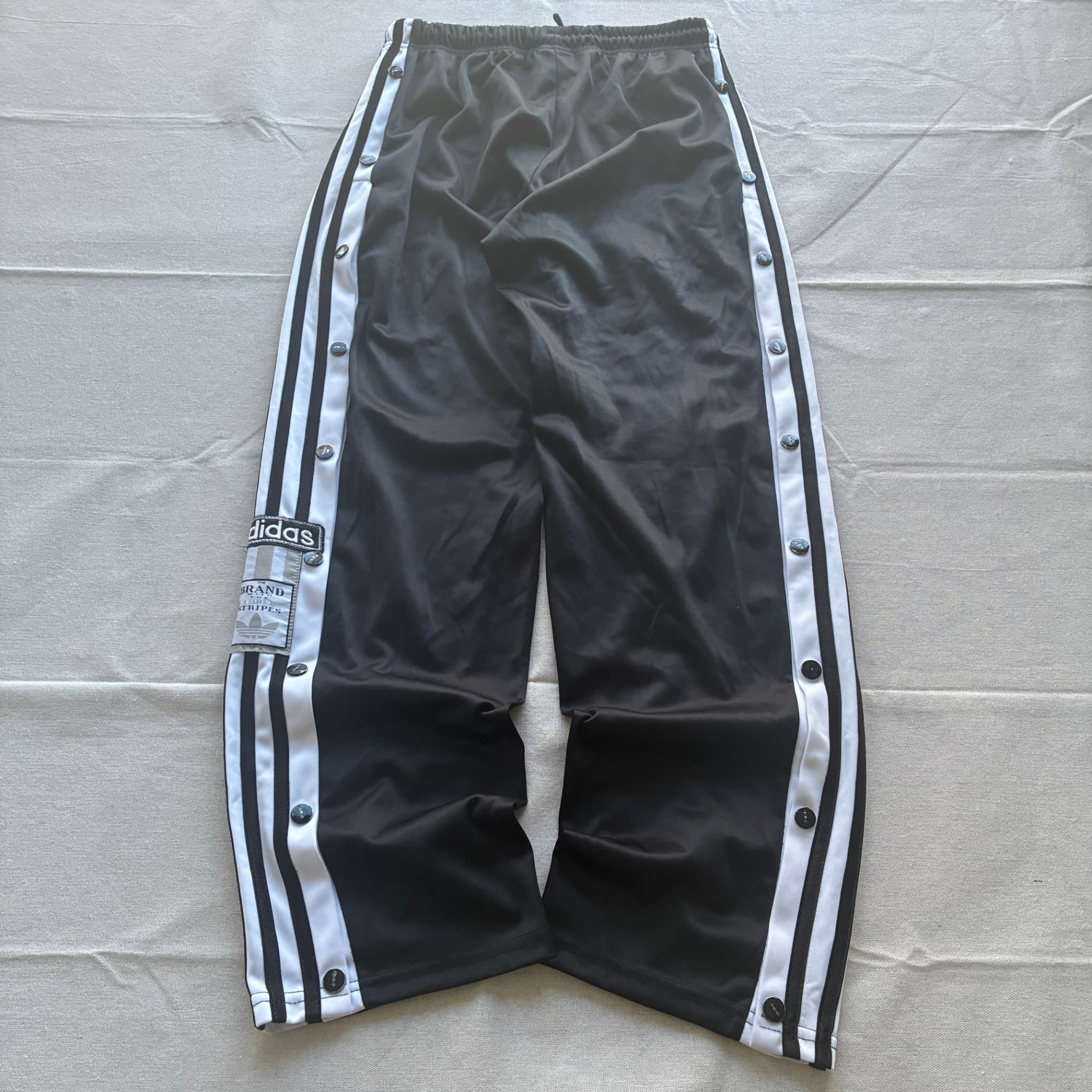 Adidas Originals Wide Leg Track Pants Black M — photo 5 of 6