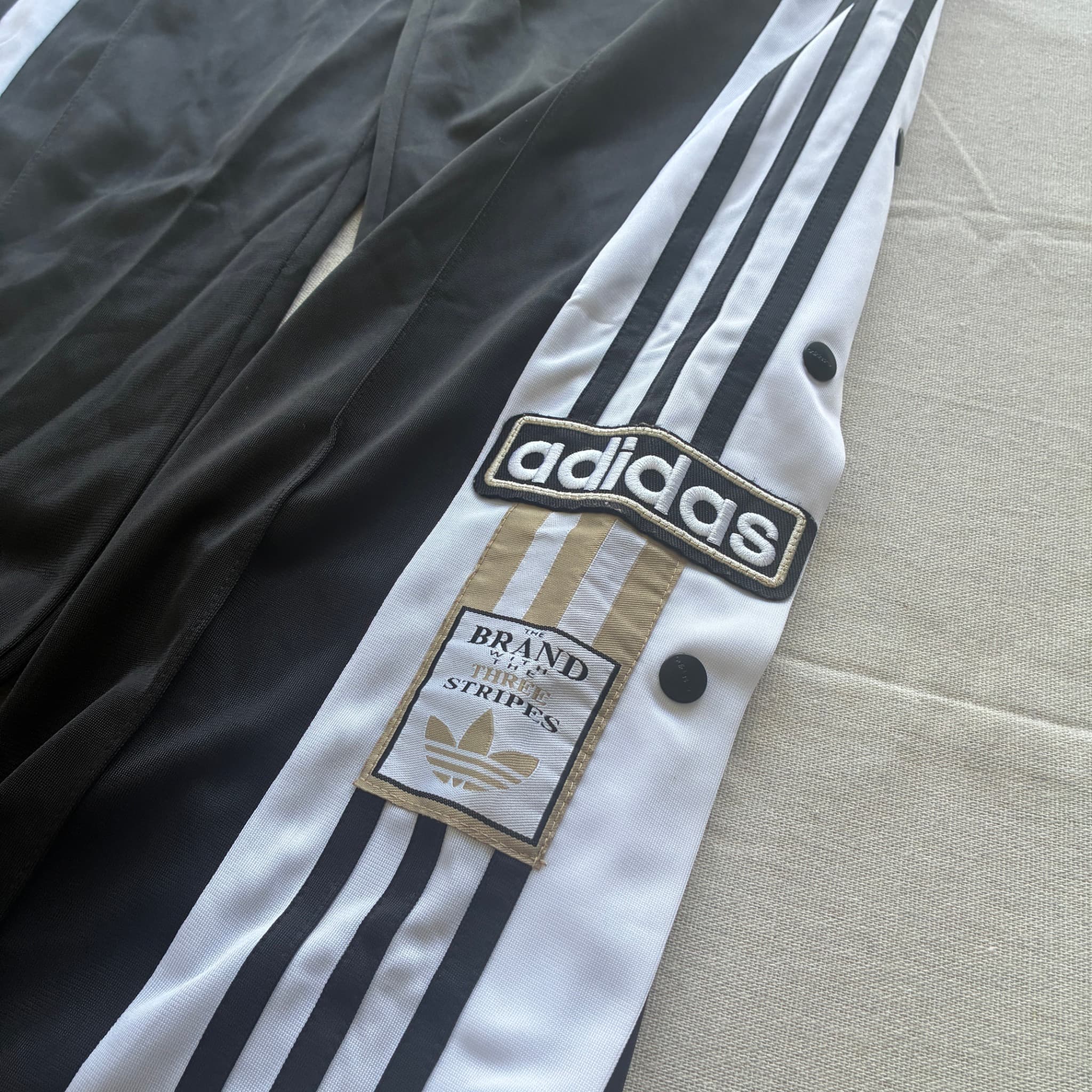 Adidas Originals Wide Leg Track Pants Black Size 8 — photo 3 of 6