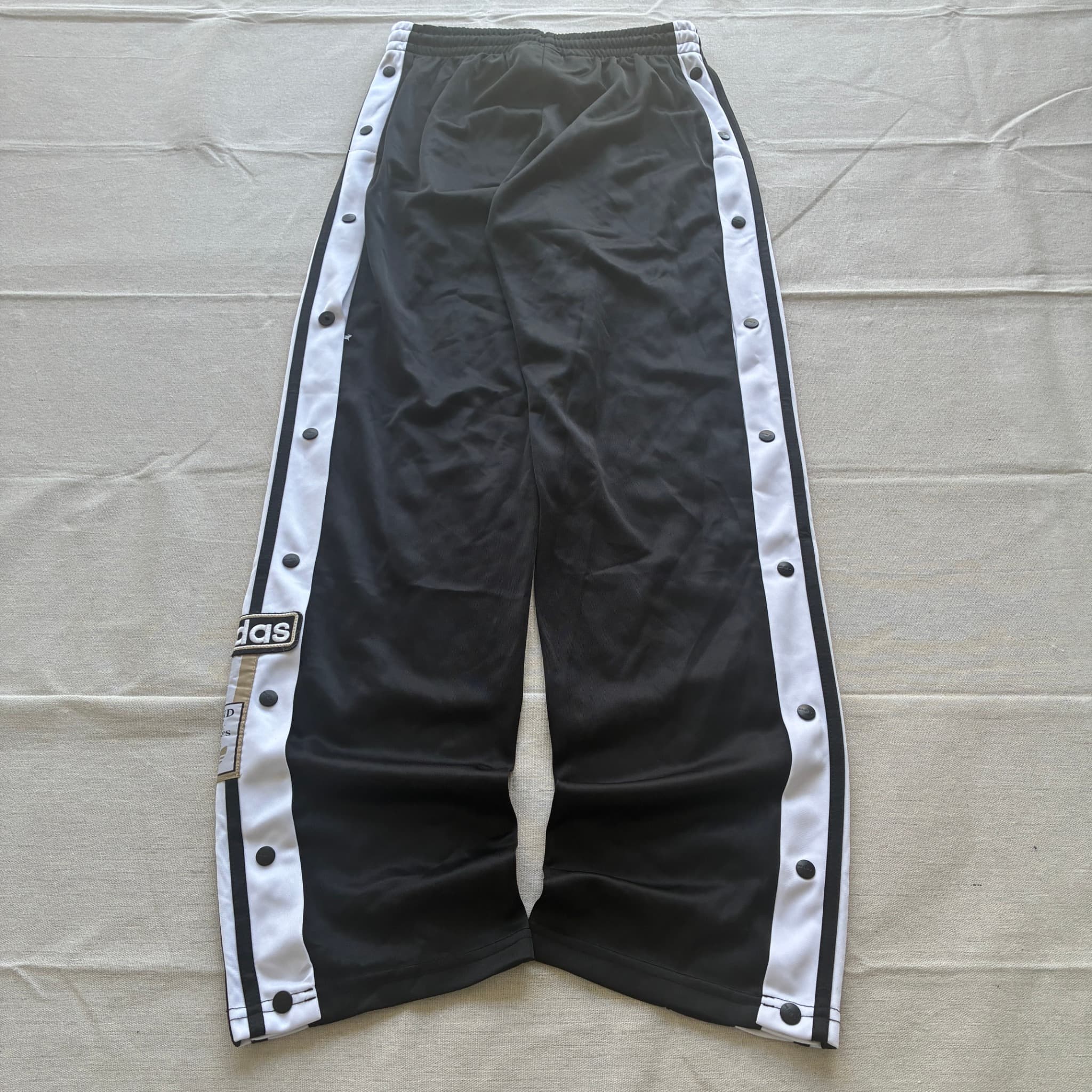 Adidas Originals Wide Leg Track Pants Black Size 8 — photo 2 of 6