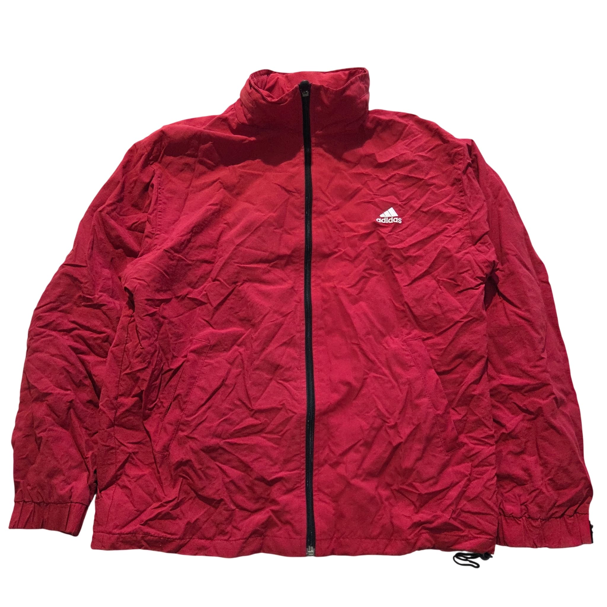 Adidas Performance Red Full-Zip Windbreaker Jacket — photo 1 of 5