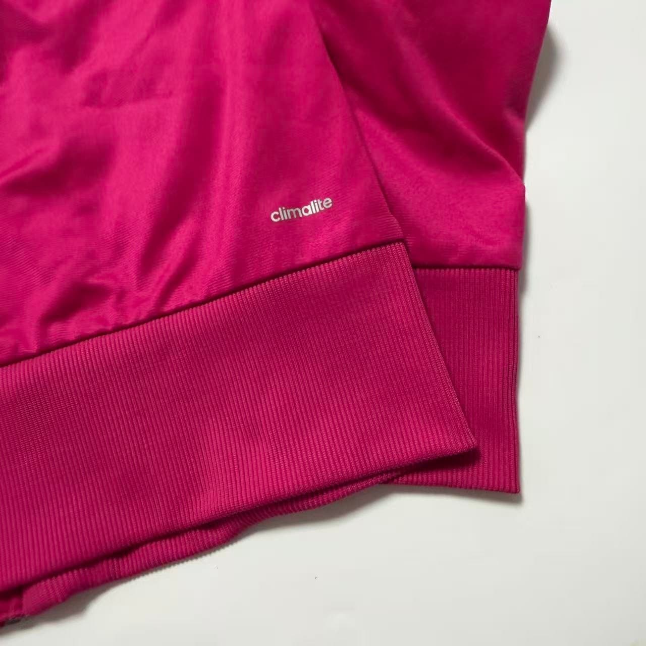 Adidas Pink 3-Stripe Track Jacket Size M — photo 7 of 7