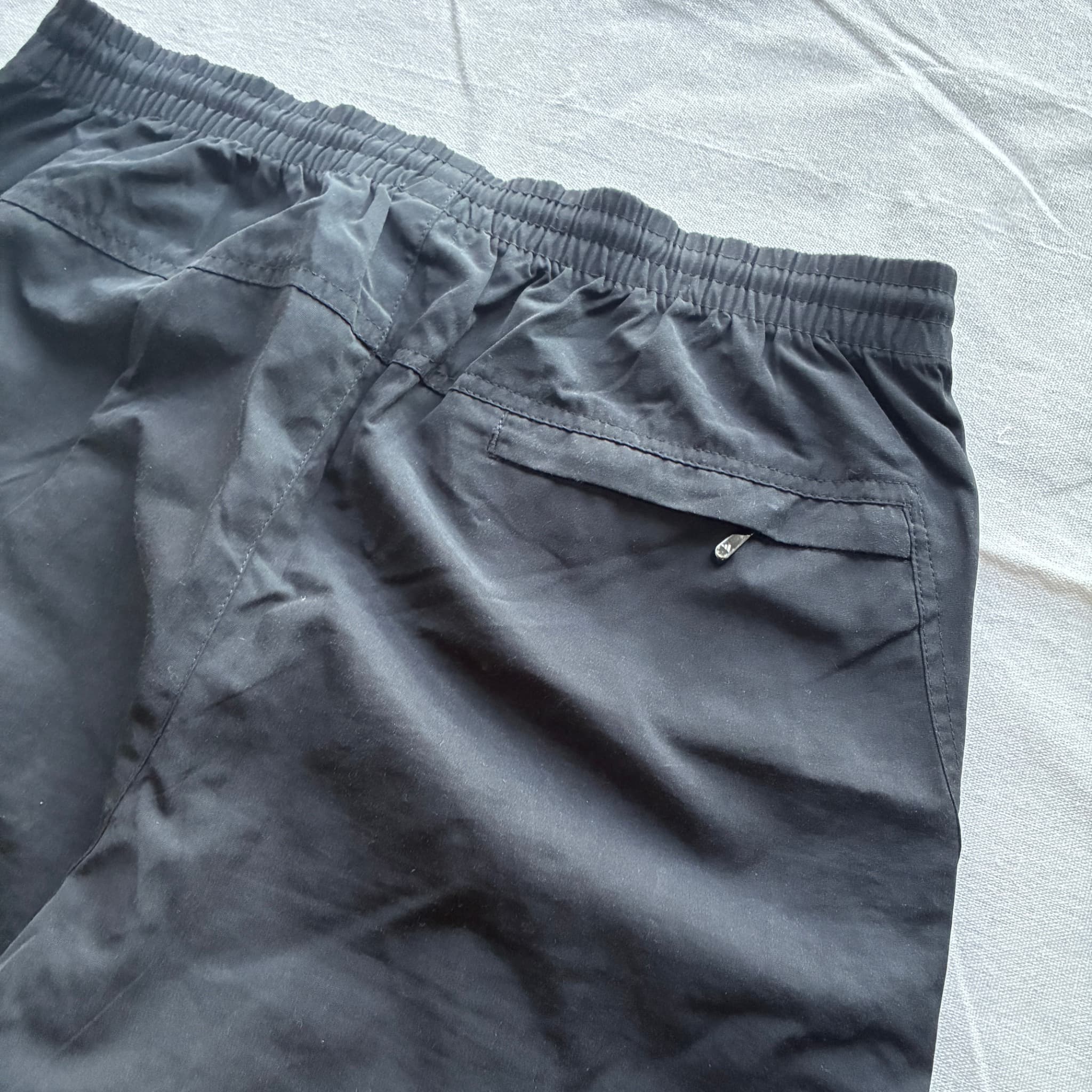 Adidas Sport Vintage Nylon Cargo Shorts Black Gold Size M — photo 6 of 7