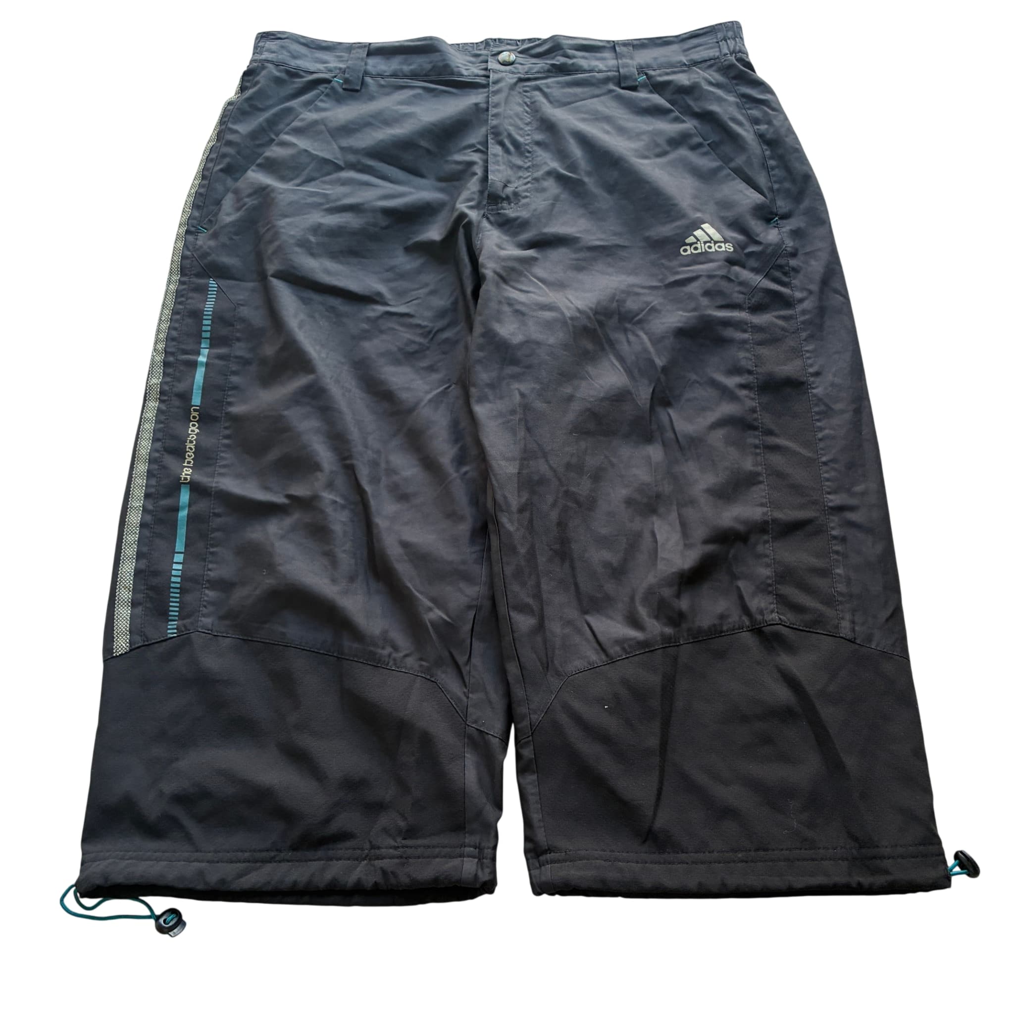 Adidas The Beats Go On Black Cycling Capri Shorts Unisex — photo 1 of 8