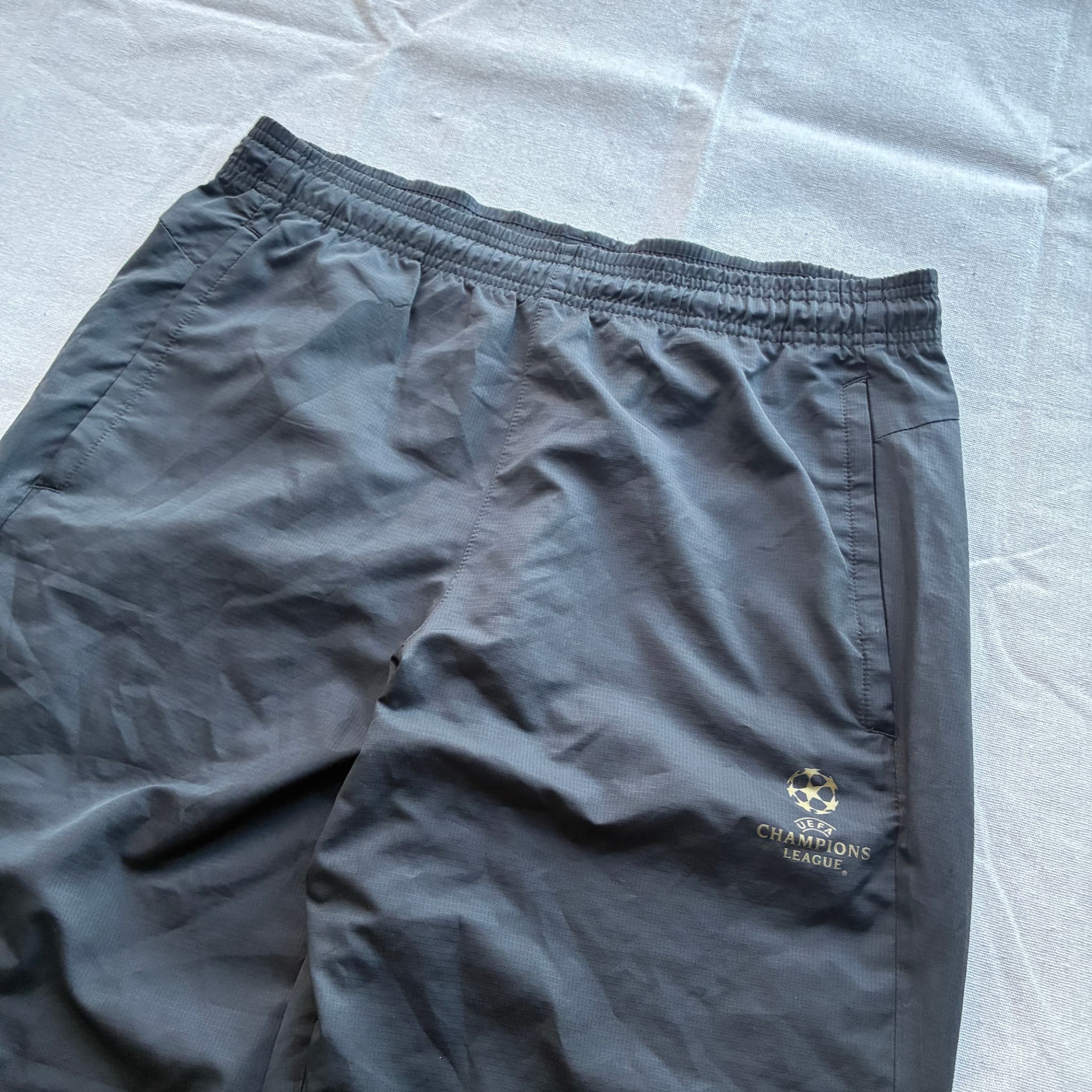 Adidas UEFA Champions League Black Nylon Track Pants Size S — photo 3 of 8
