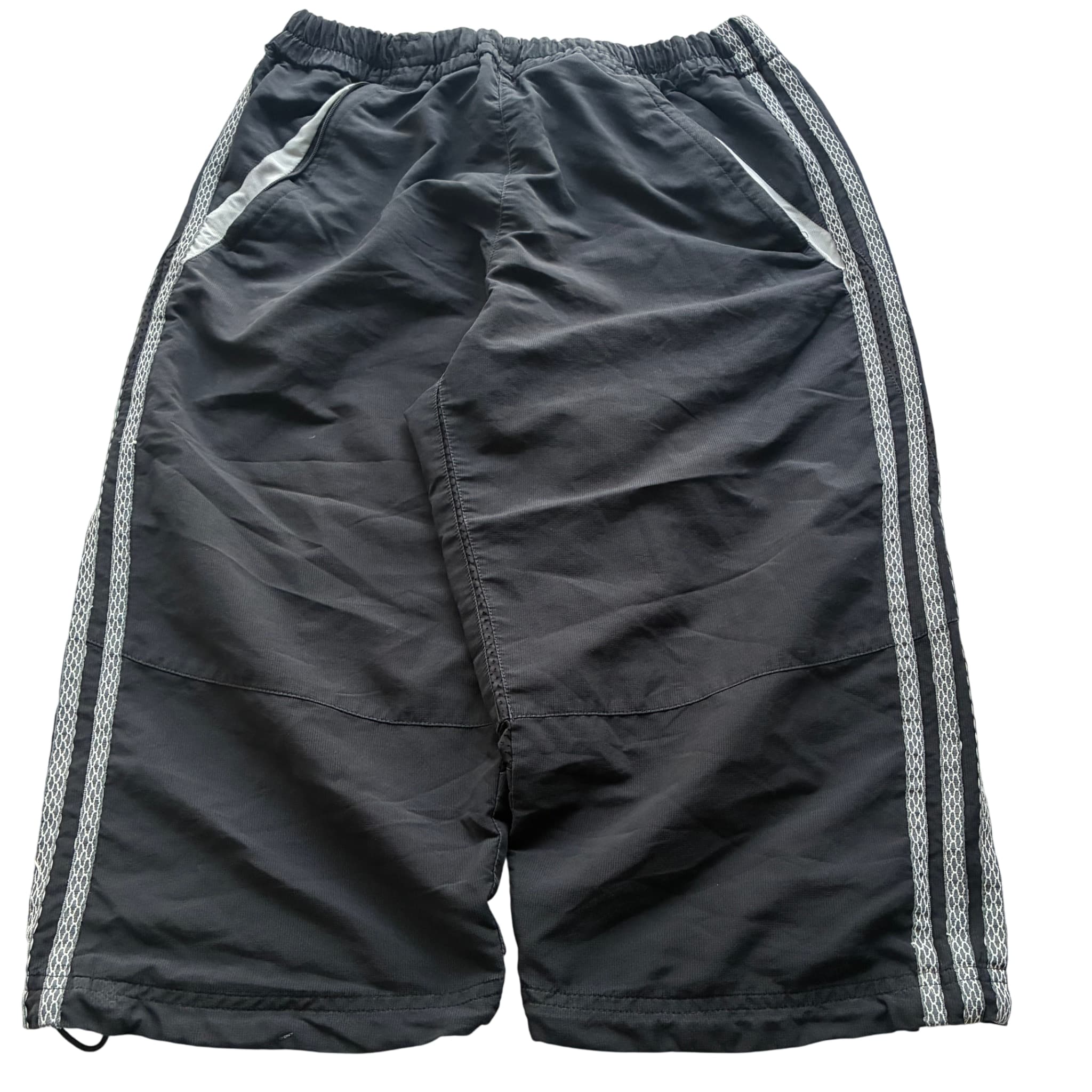 Adidas Vintage 90s Nylon Track Shorts Black Unisex Size M — photo 1 of 7
