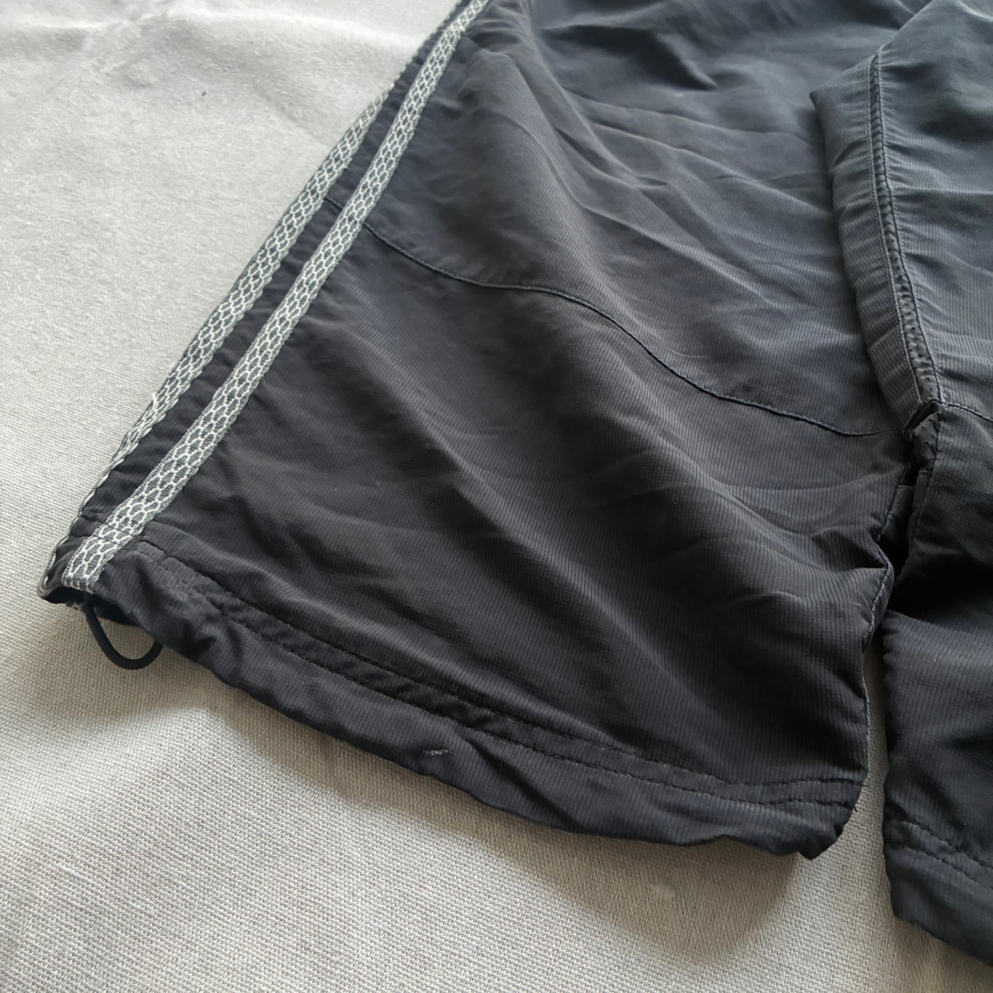 Adidas Vintage 90s Nylon Track Shorts Black Unisex Size M — photo 2 of 7