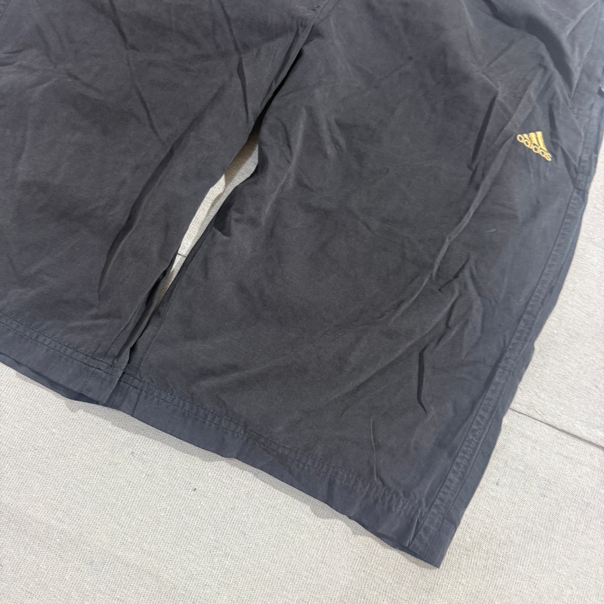 Adidas Vintage Black And Gold Three Stripe Shorts — photo 2 of 7