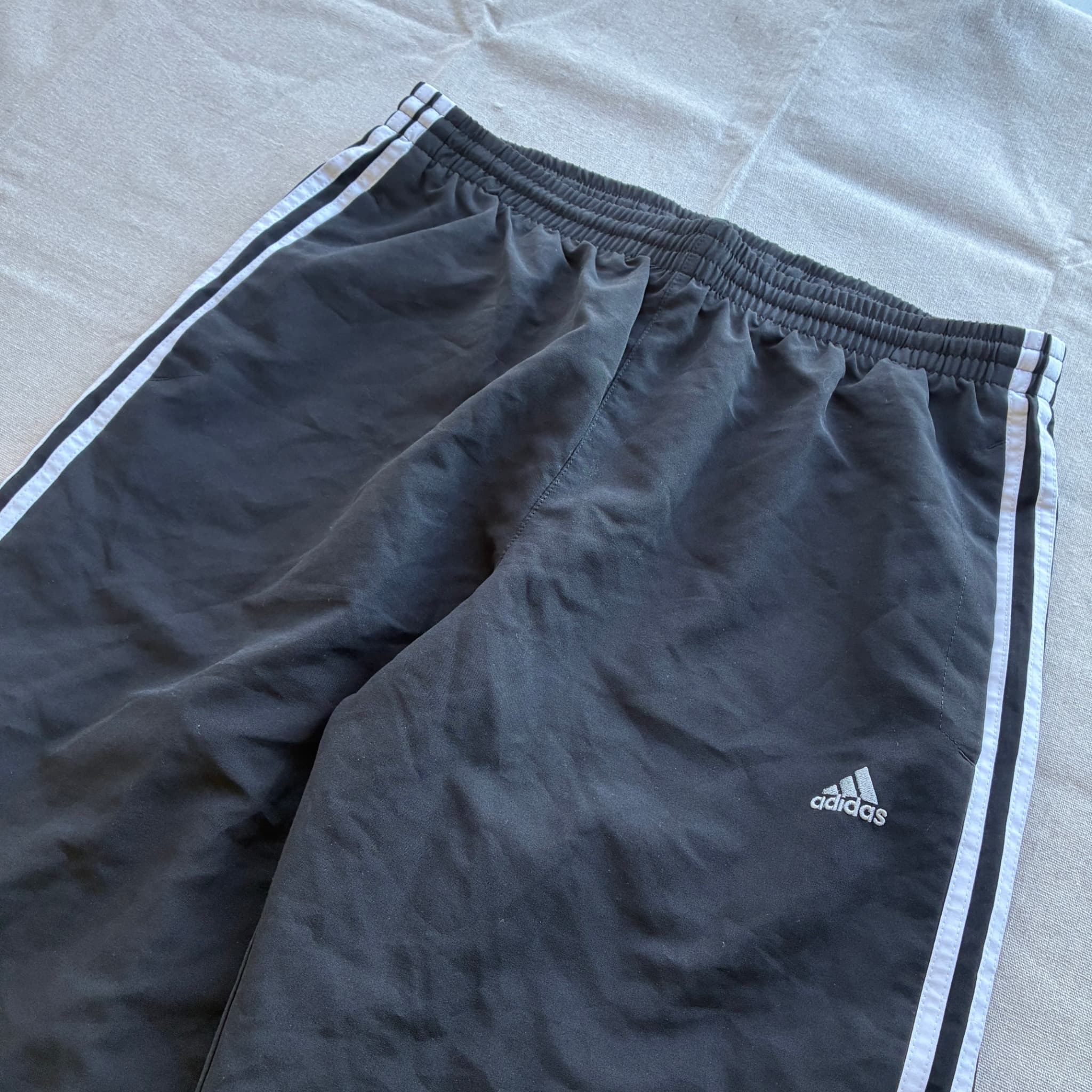 Adidas Vintage Black and White Track Pants XL — photo 4 of 7