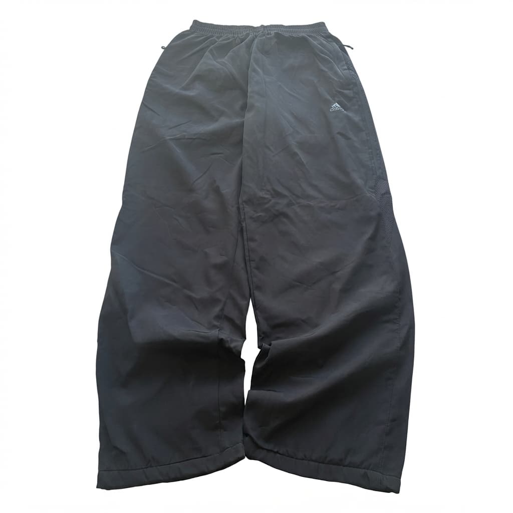 Adidas Vintage Black Nylon Track Pants — photo 1 of 7