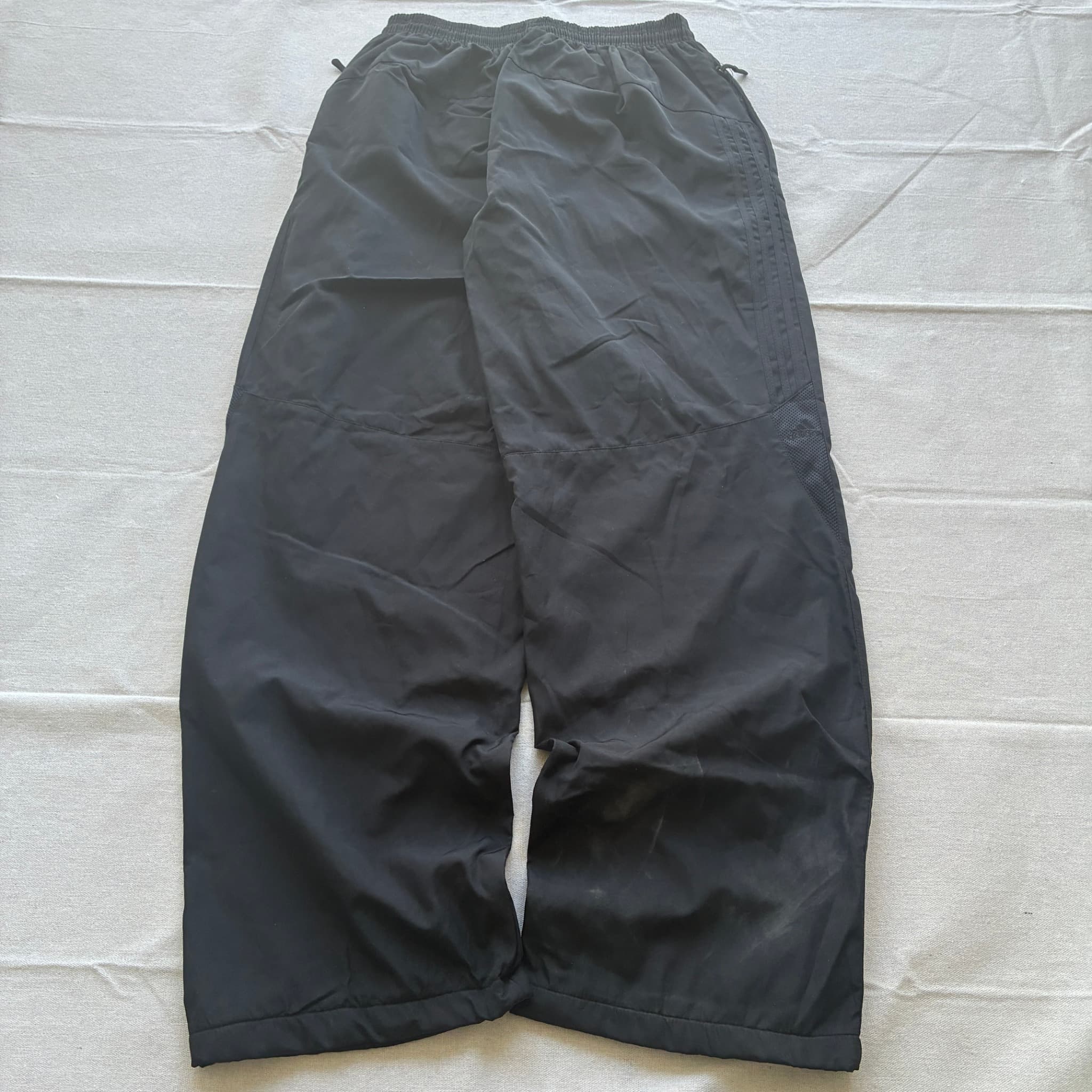 Adidas Vintage Black Nylon Track Pants — photo 6 of 7