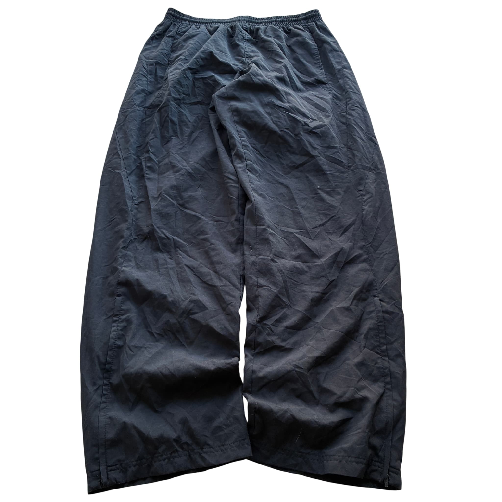 Adidas Vintage Black Nylon Track Pants Unisex — photo 1 of 6