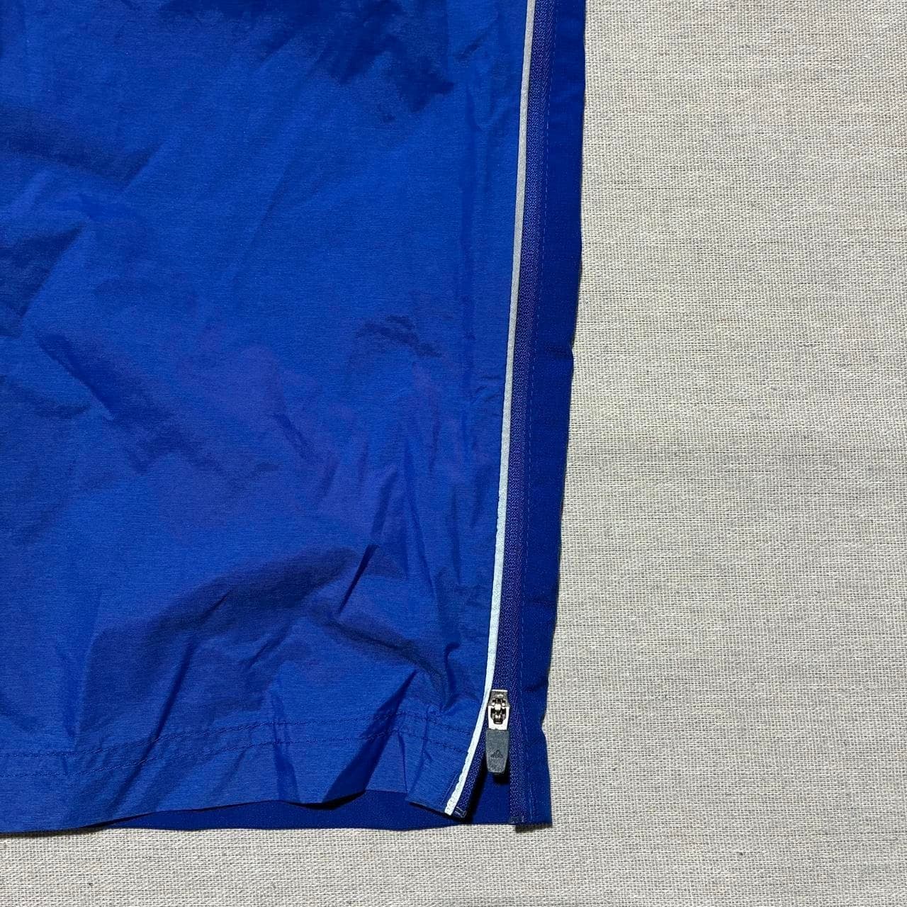 Adidas Vintage Blue Nylon Track Pants Side Zip Size S — photo 4 of 5