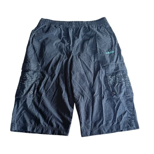 Adidas Vintage Cargo Shorts Black Mens Size 2XL — photo 1 of 6