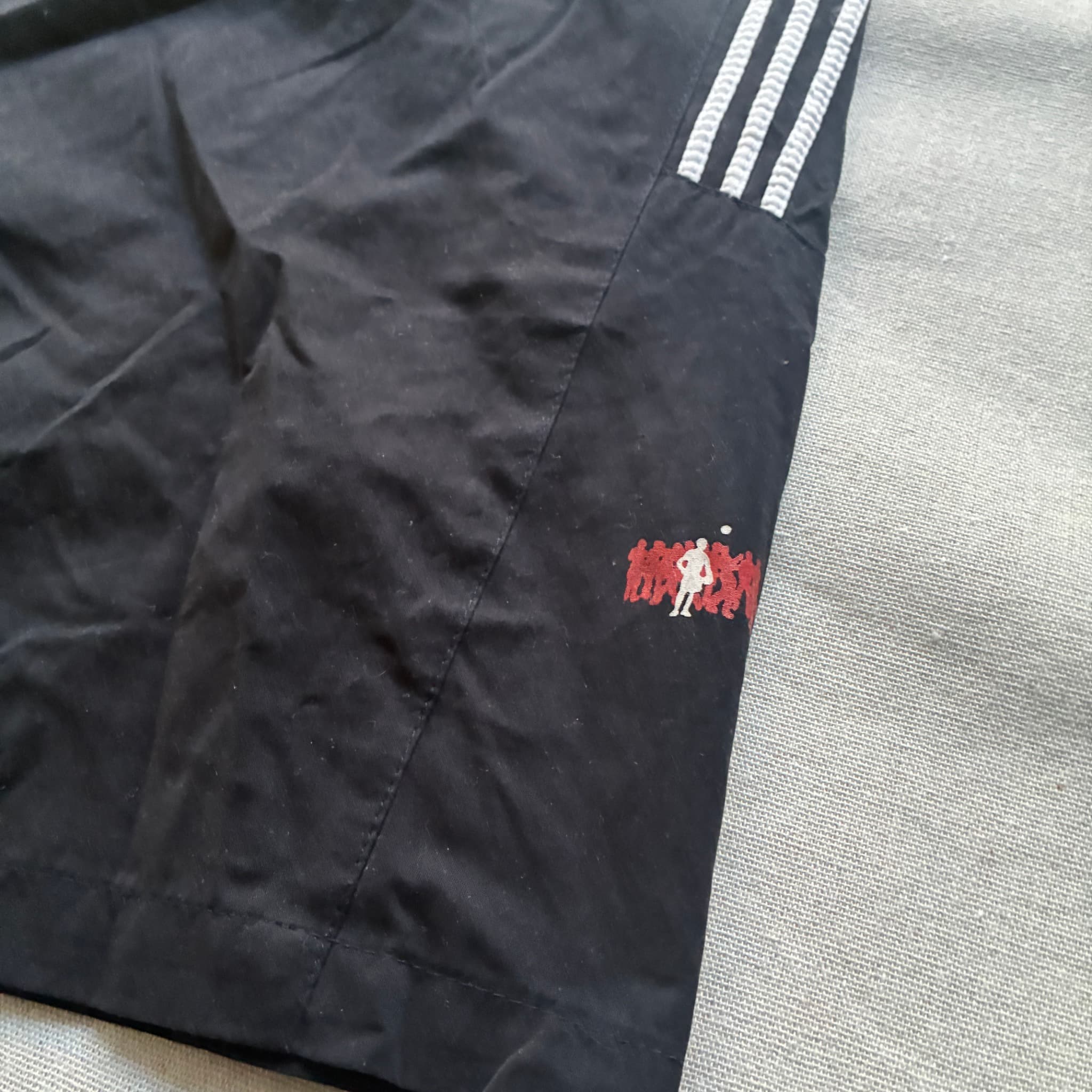 Adidas Vintage NBA Basketball Warm-Up Shorts Black Baggy 2000s Release — photo 2 of 7