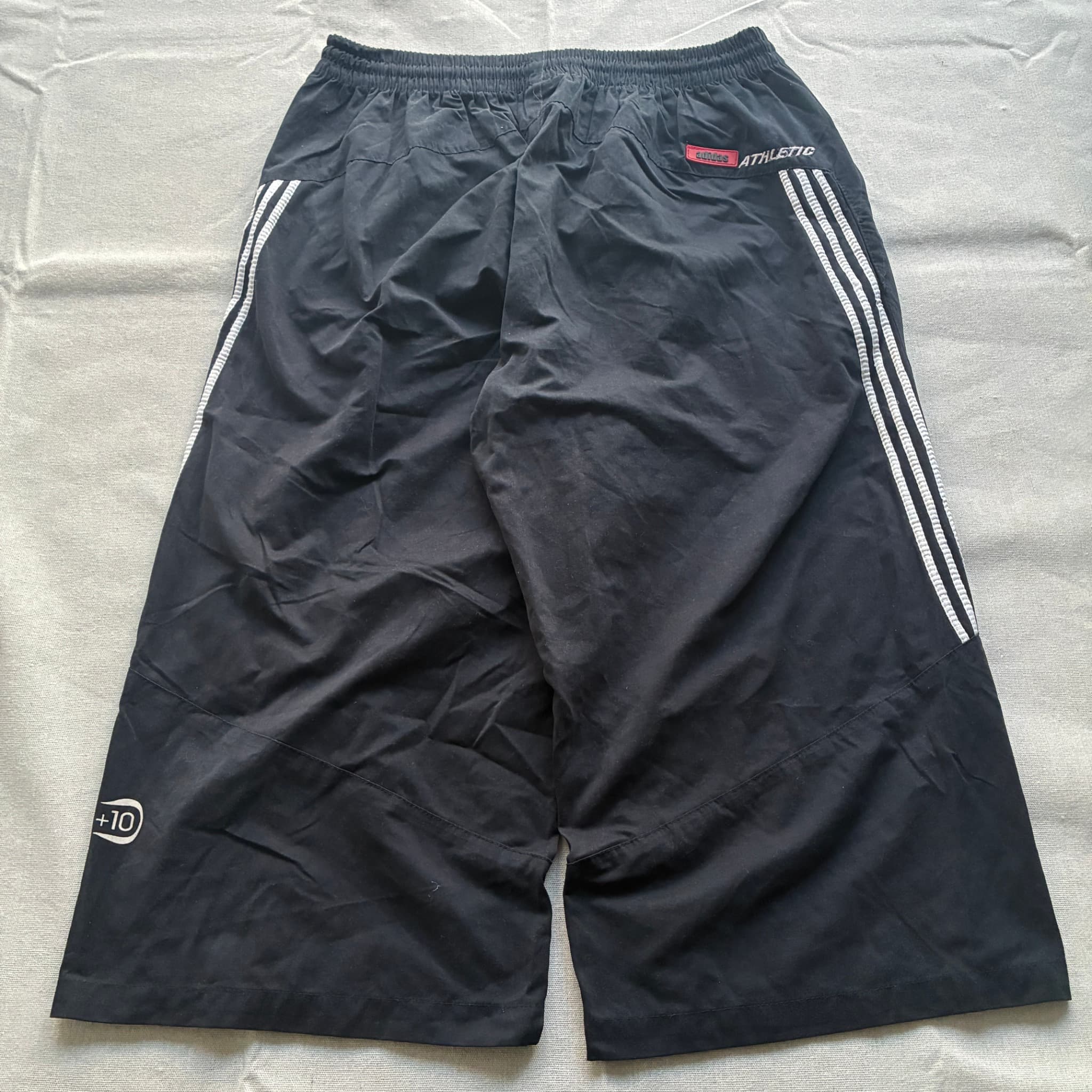 Adidas Vintage NBA Basketball Warm-Up Shorts Black Baggy 2000s Release — photo 5 of 7