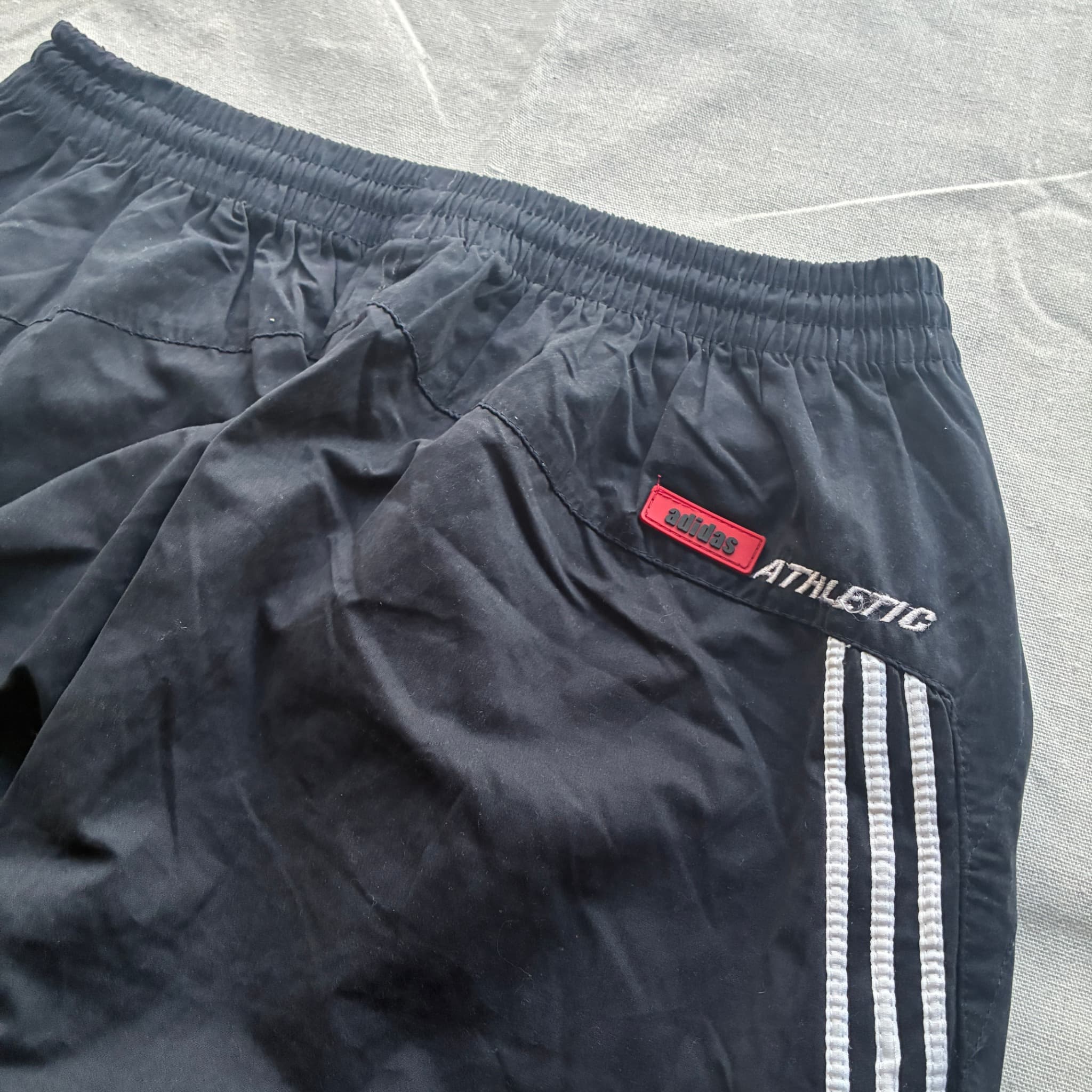 Adidas Vintage NBA Basketball Warm-Up Shorts Black Baggy 2000s Release — photo 6 of 7