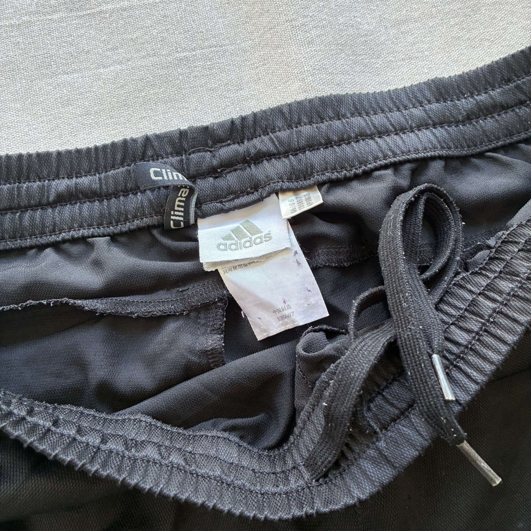 Adidas Vintage Three-Stripe Track Pants Black Baggy 2000s Release — photo 4 of 7