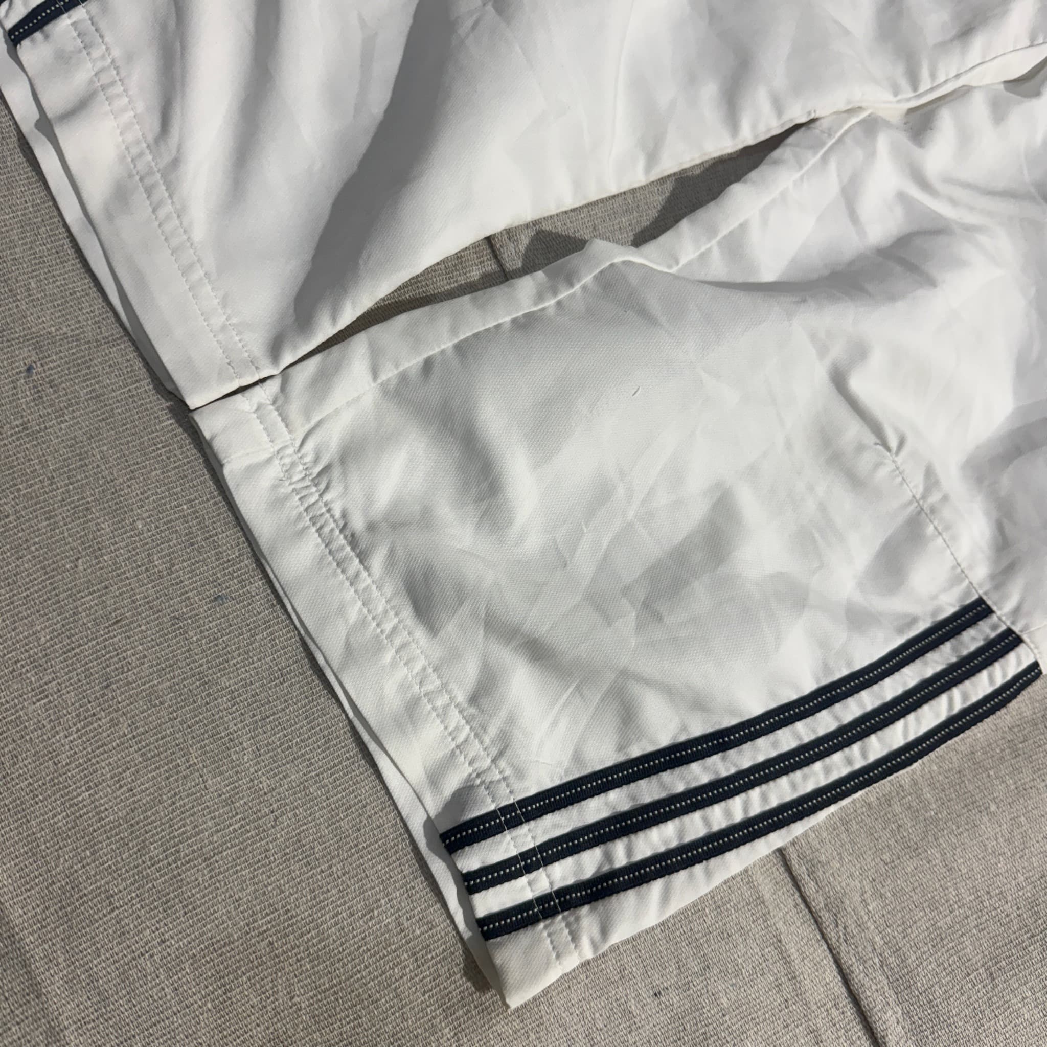 Adidas Vintage White and Black Three-Stripe Capri Pants — photo 2 of 6
