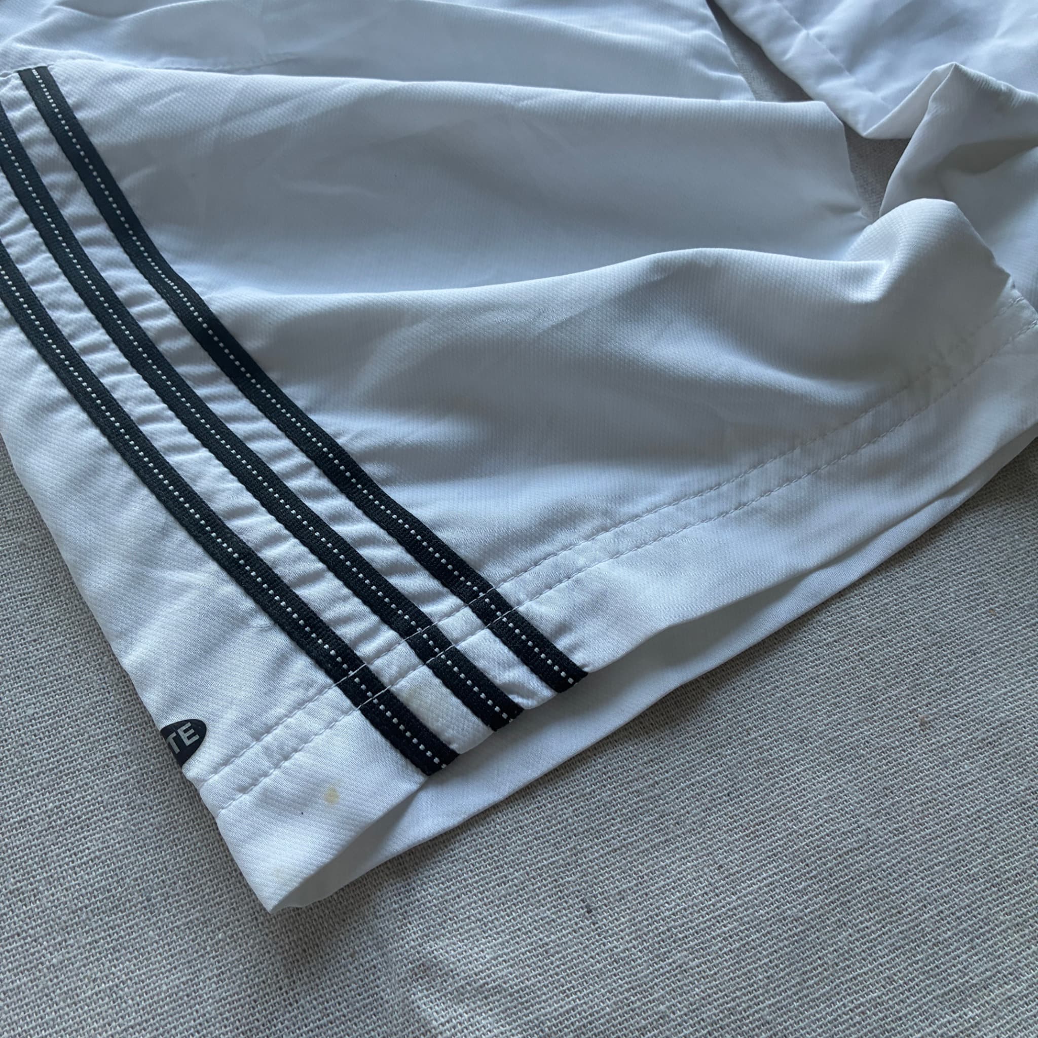 Adidas White Three-Stripe Capri Pants — photo 2 of 8