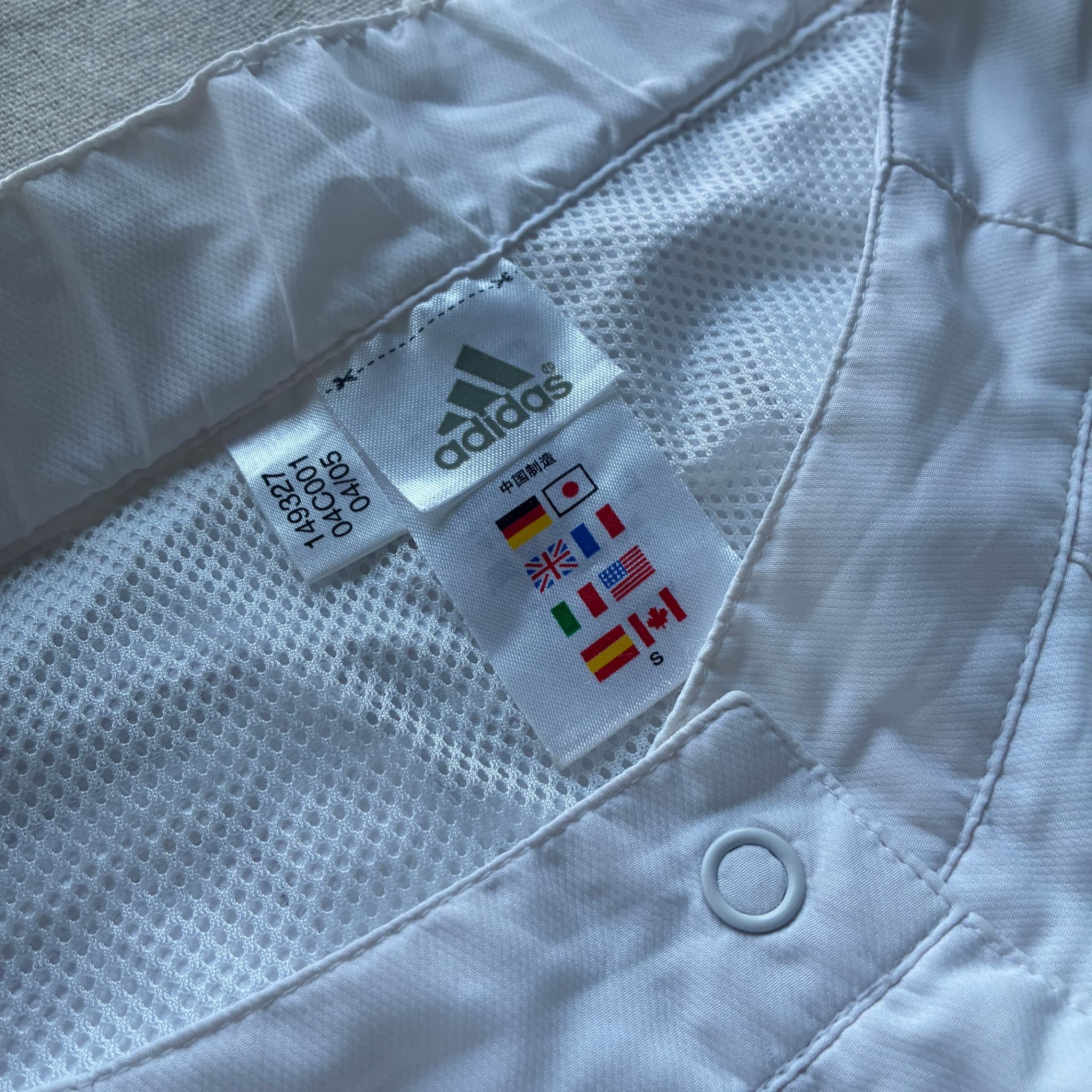 Adidas White Three-Stripe Capri Pants — photo 4 of 8
