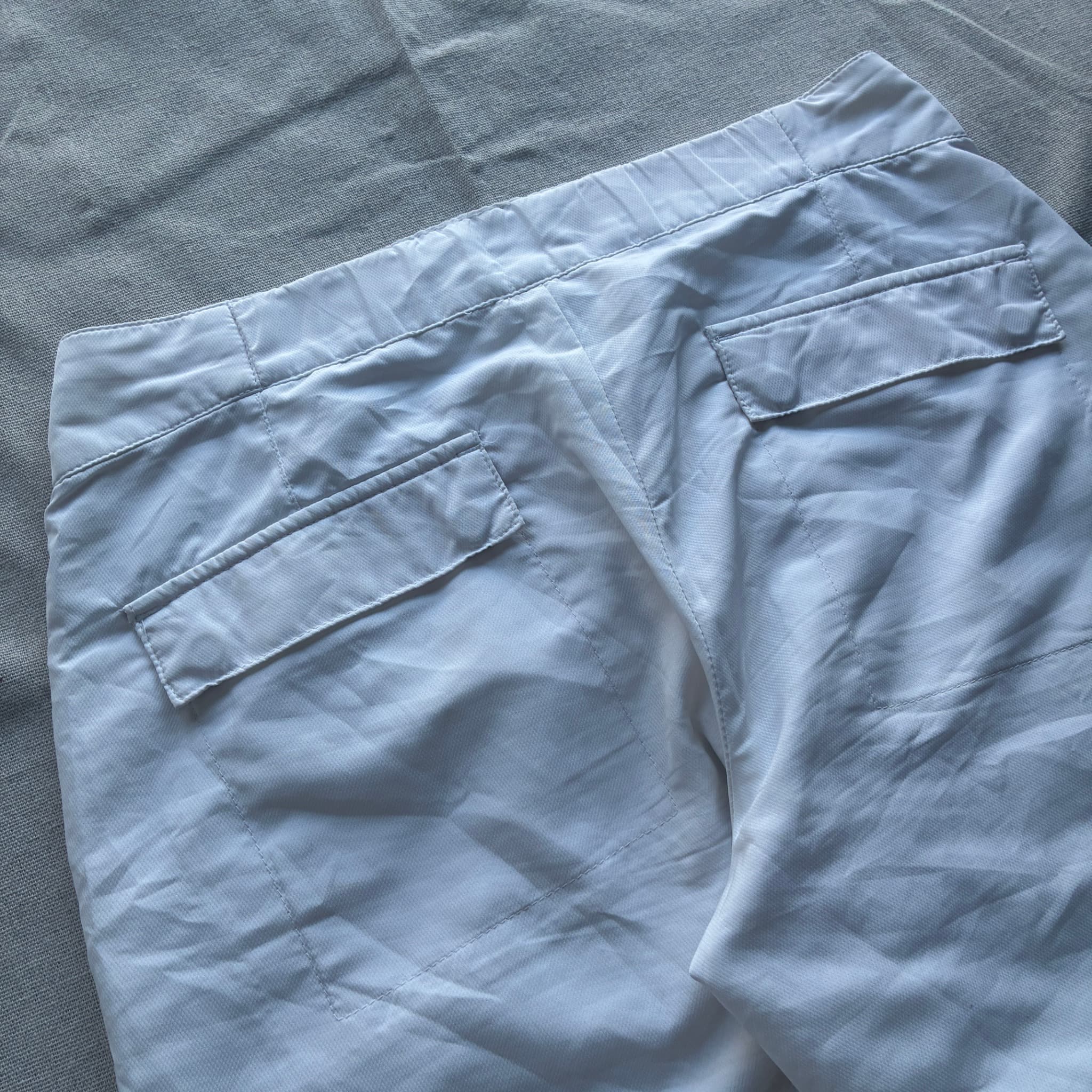 Adidas White Three-Stripe Capri Pants — photo 6 of 8