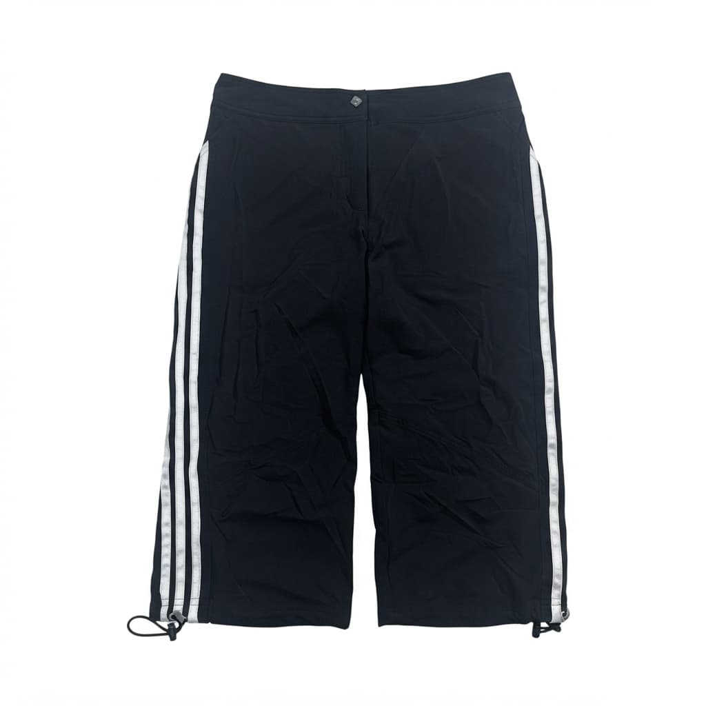 Adidas Women's Black 3-Stripe Athletic Capri Pants — photo 1 of 5