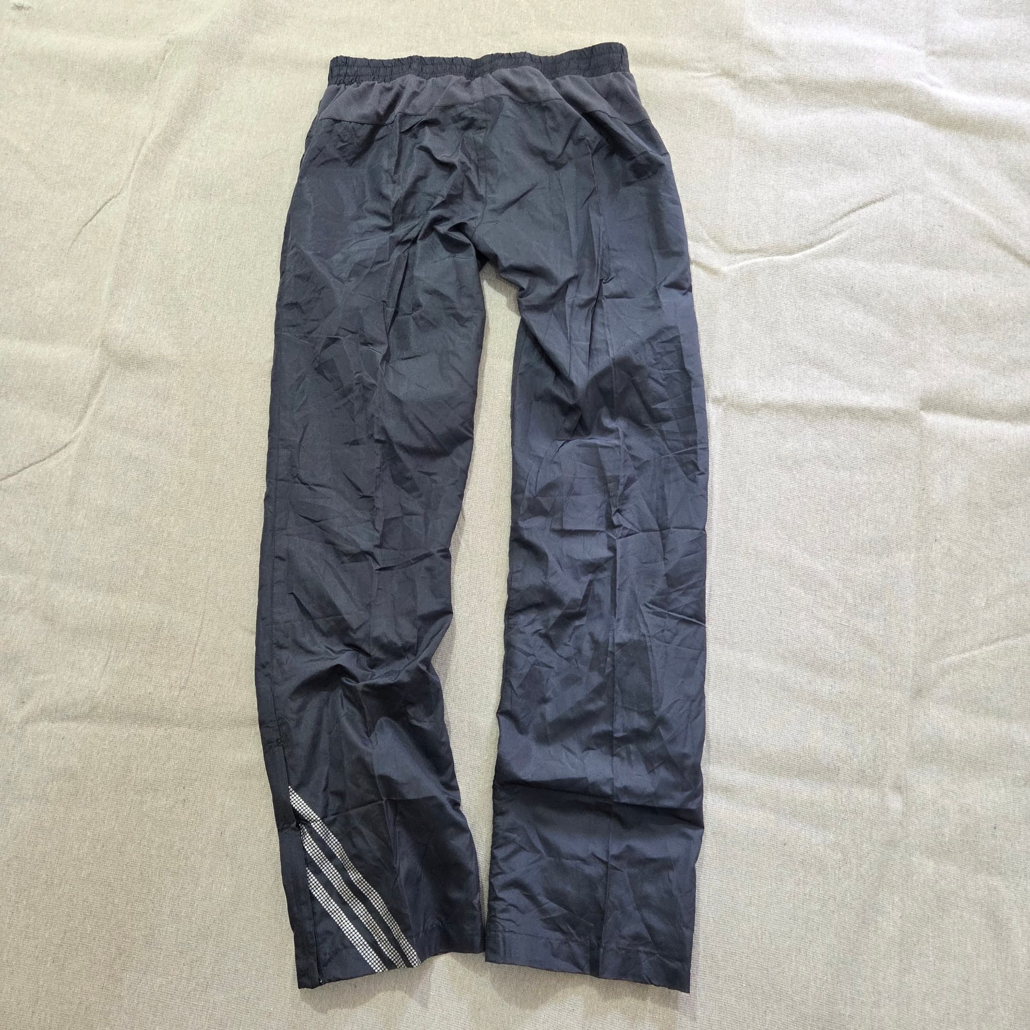 Adidas Women's Black Nylon Track Pants Baggy Vintage 2000s Release — photo 4 of 9