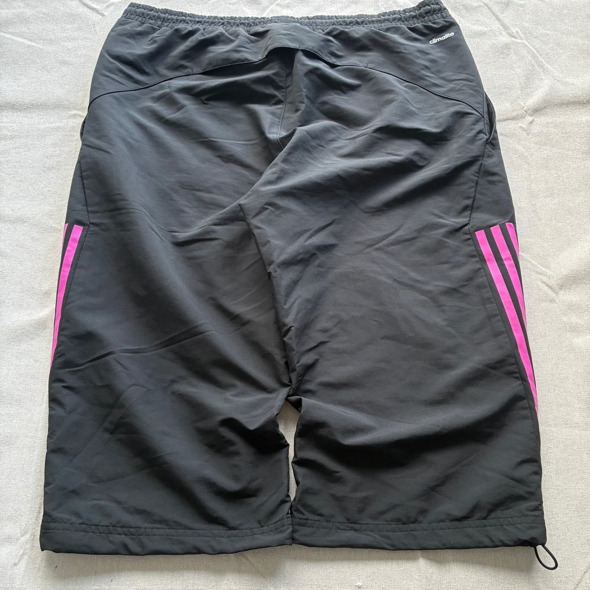 Adidas Women's Black Pink Three-Stripe Athletic Shorts Size XL — photo 5 of 8