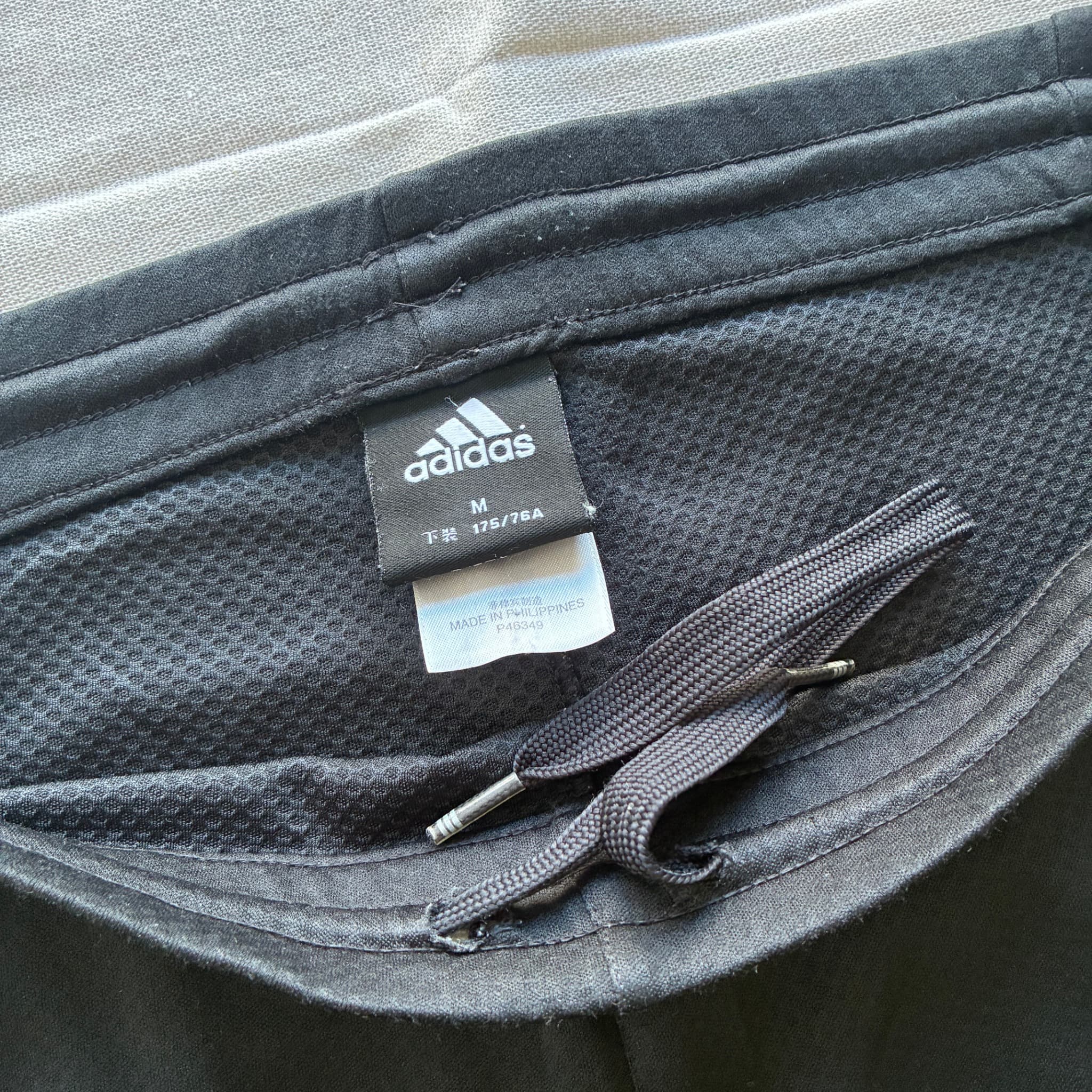 Adidas Women's Black Wide Leg Track Pants 3-Stripes Baggy Vintage 2000s Release — photo 4 of 7