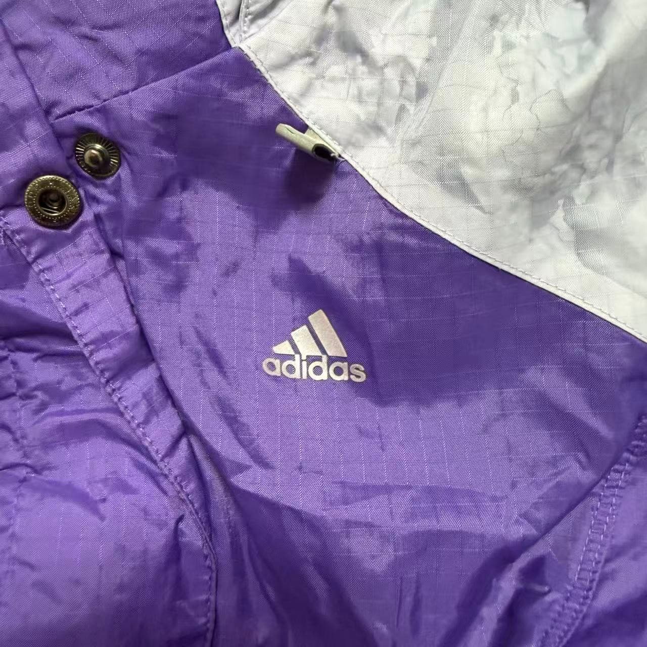 Adidas Women's Purple Grey Windbreaker Jacket — photo 5 of 9