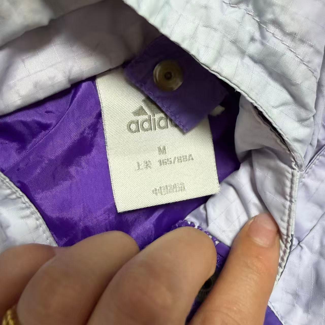 Adidas Women's Purple Grey Windbreaker Jacket — photo 6 of 9