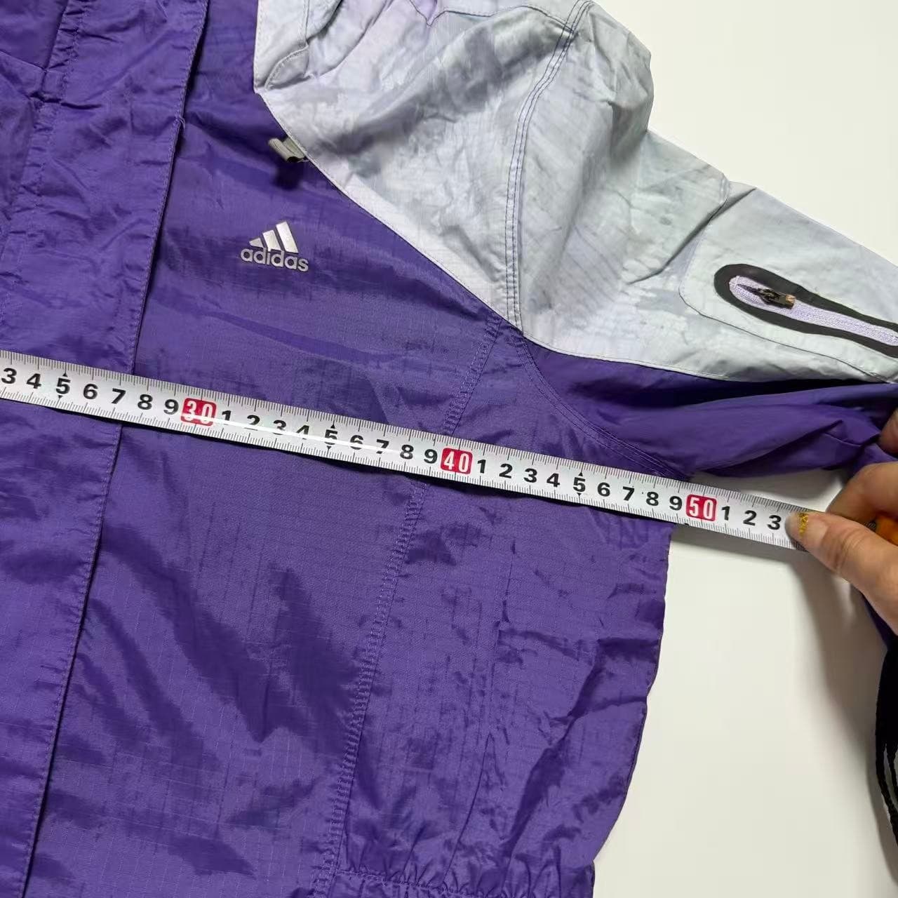 Adidas Women's Purple Grey Windbreaker Jacket — photo 7 of 9