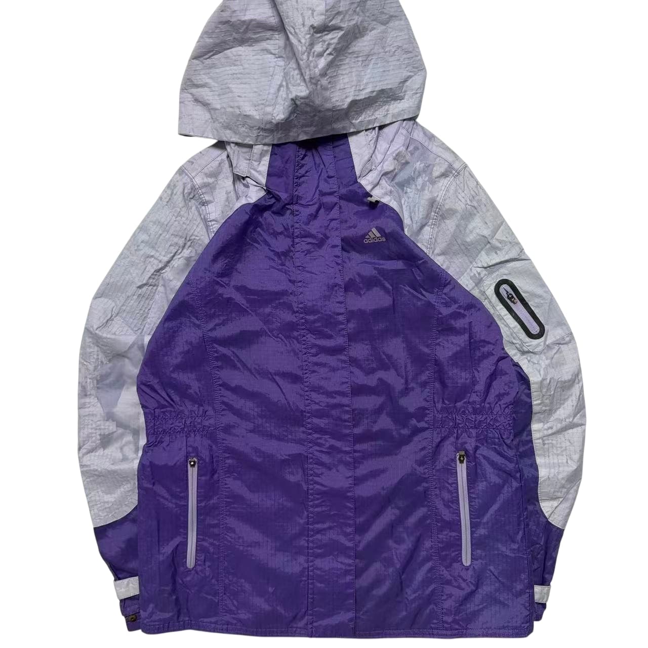 Adidas Women's Purple Grey Windbreaker Jacket — photo 1 of 9