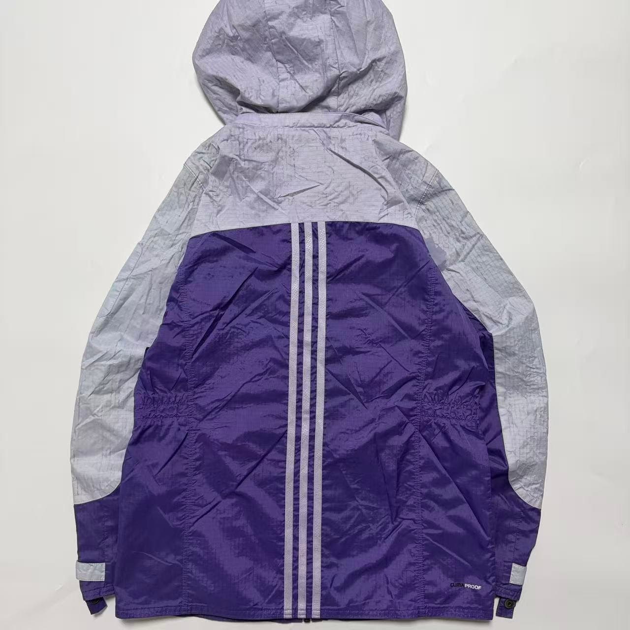 Adidas Women's Purple Grey Windbreaker Jacket — photo 2 of 9