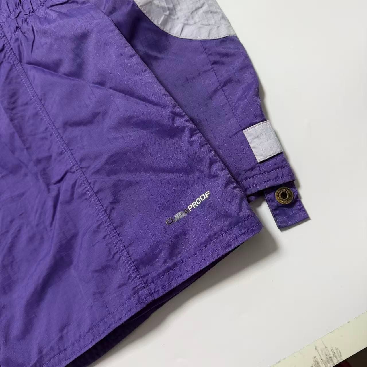 Adidas Women's Purple Grey Windbreaker Jacket — photo 9 of 9