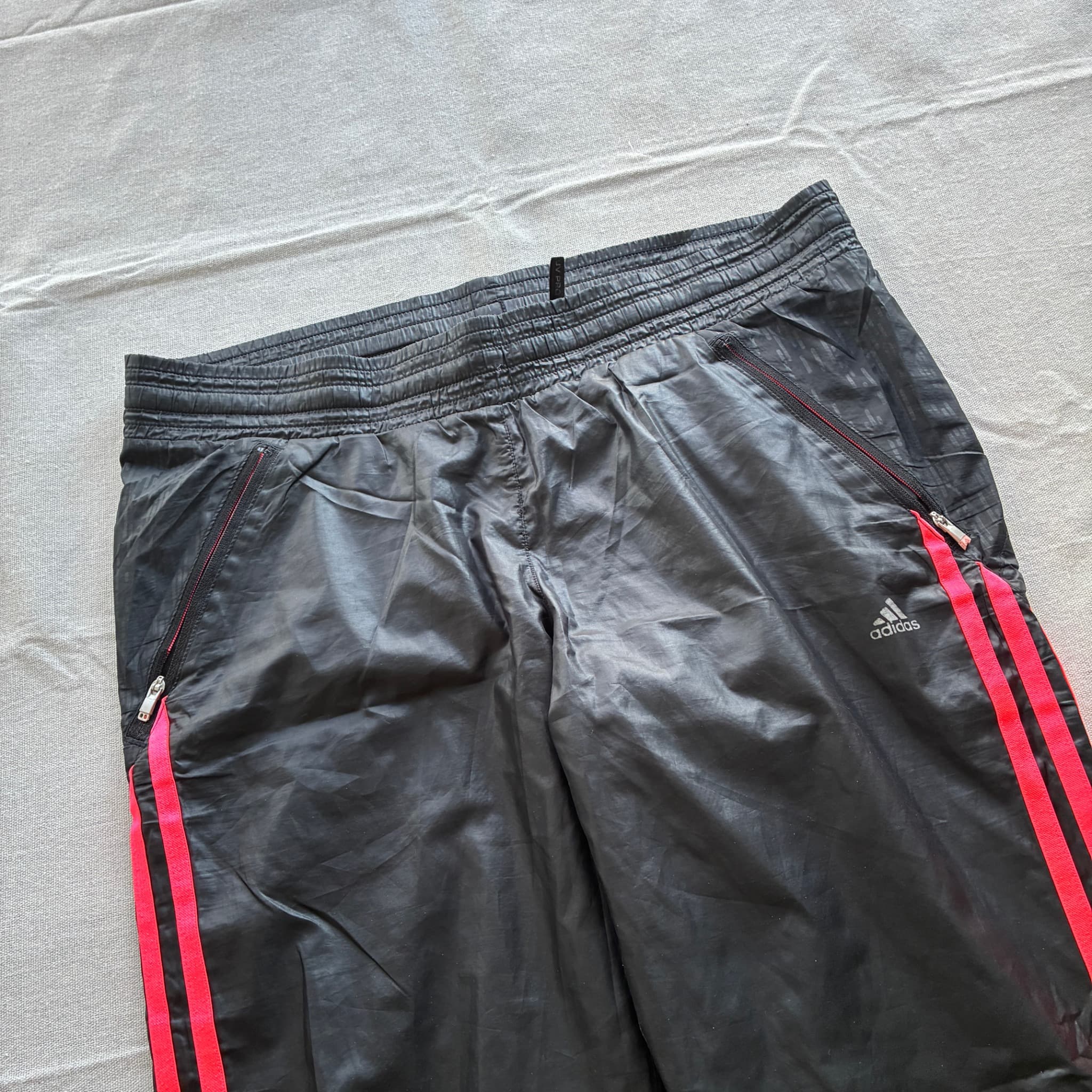 Adidas Women's Track Pants Black Pink Striped Baggy Vintage 2000s Release S — photo 3 of 7