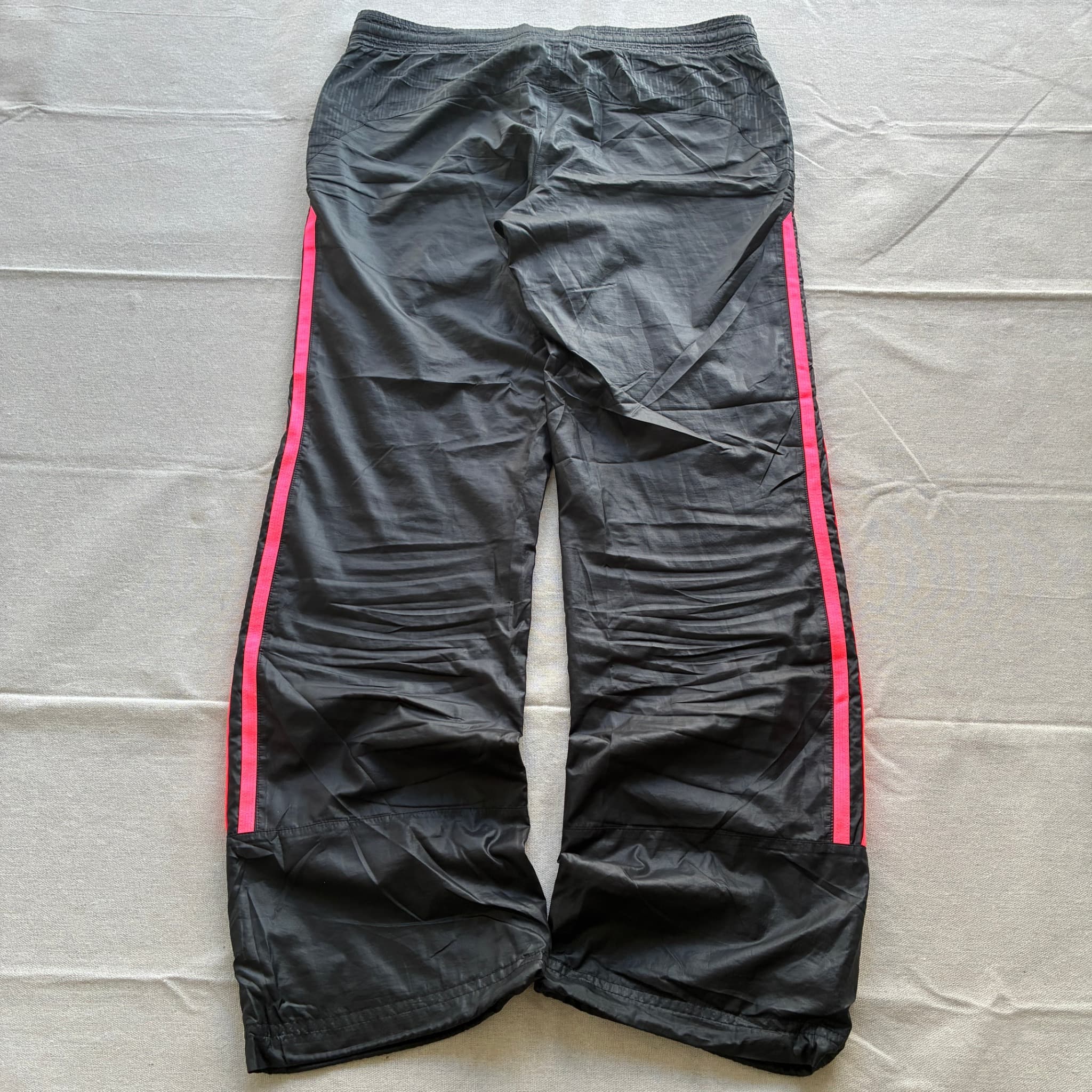Adidas Women's Track Pants Black Pink Striped Baggy Vintage 2000s Release S — photo 5 of 7