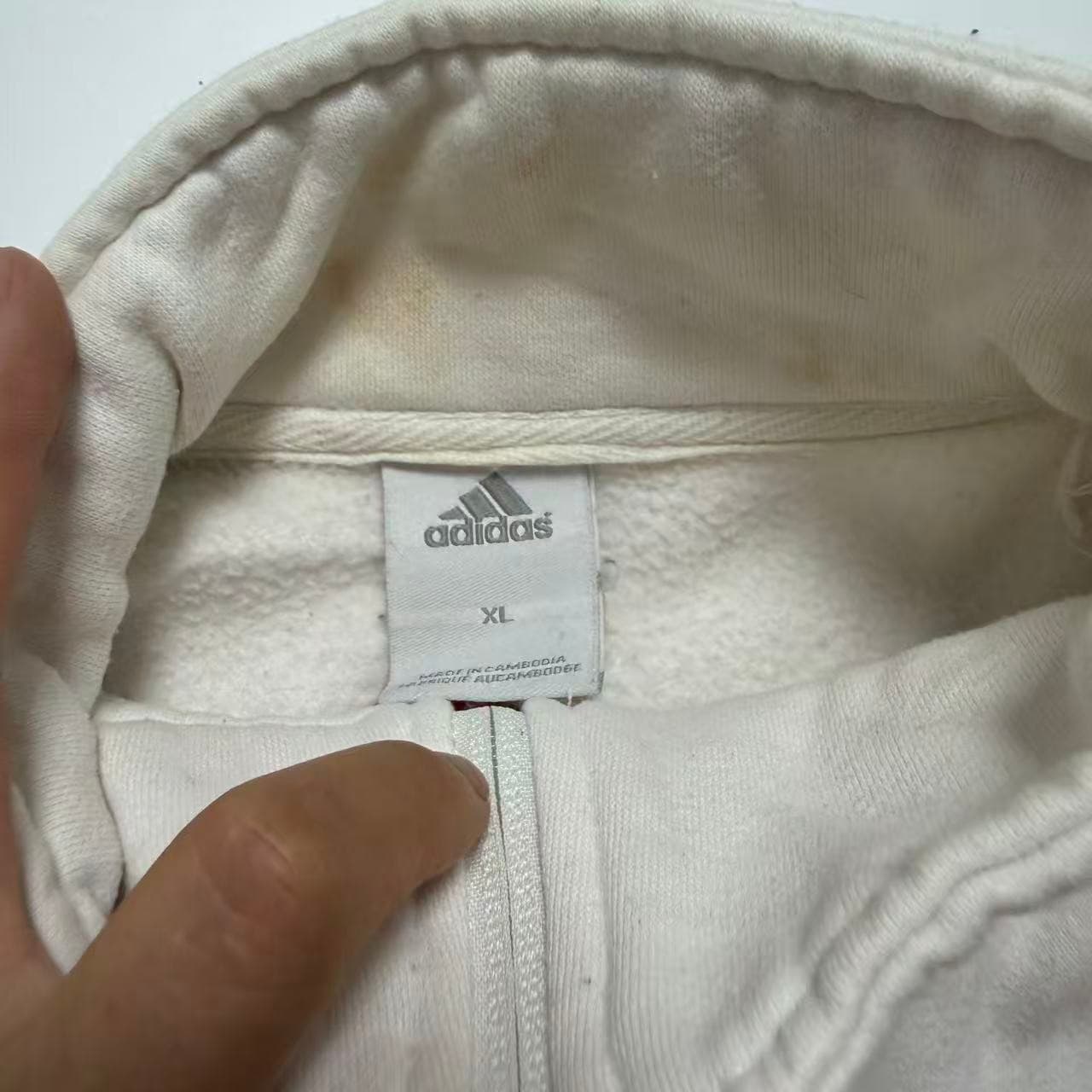 Adidas Y2K White Pink Lime Green Track Jacket XL — photo 5 of 11