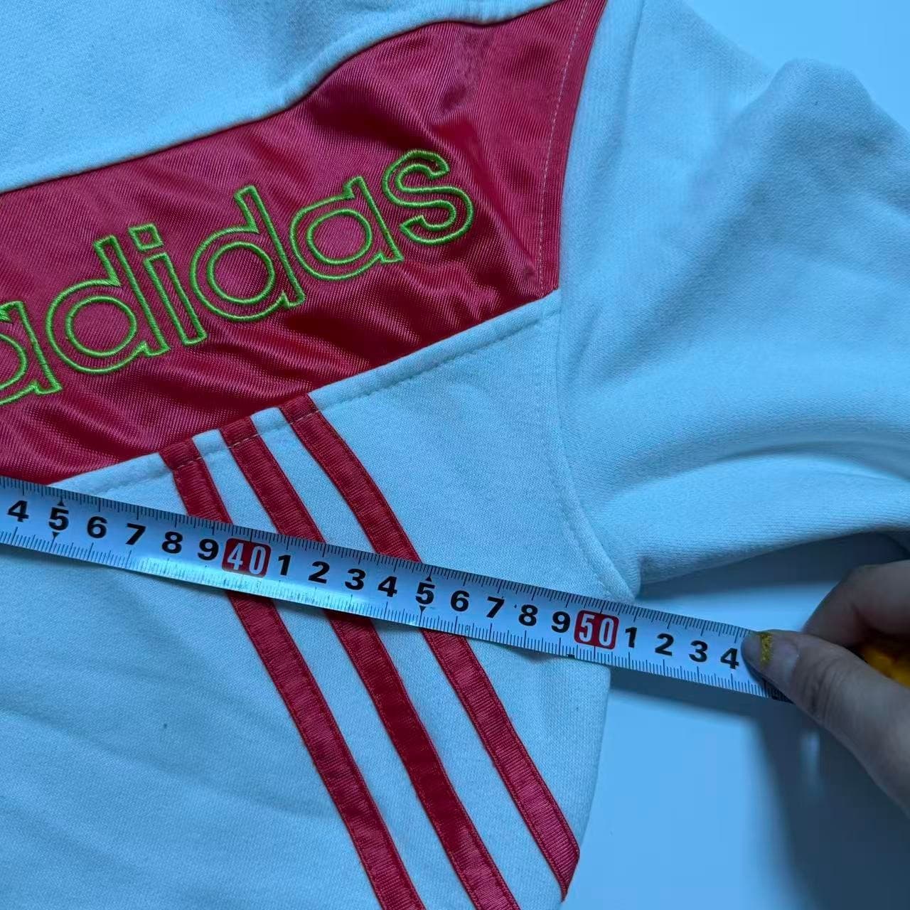 Adidas Y2K White Pink Lime Green Track Jacket XL — photo 6 of 11