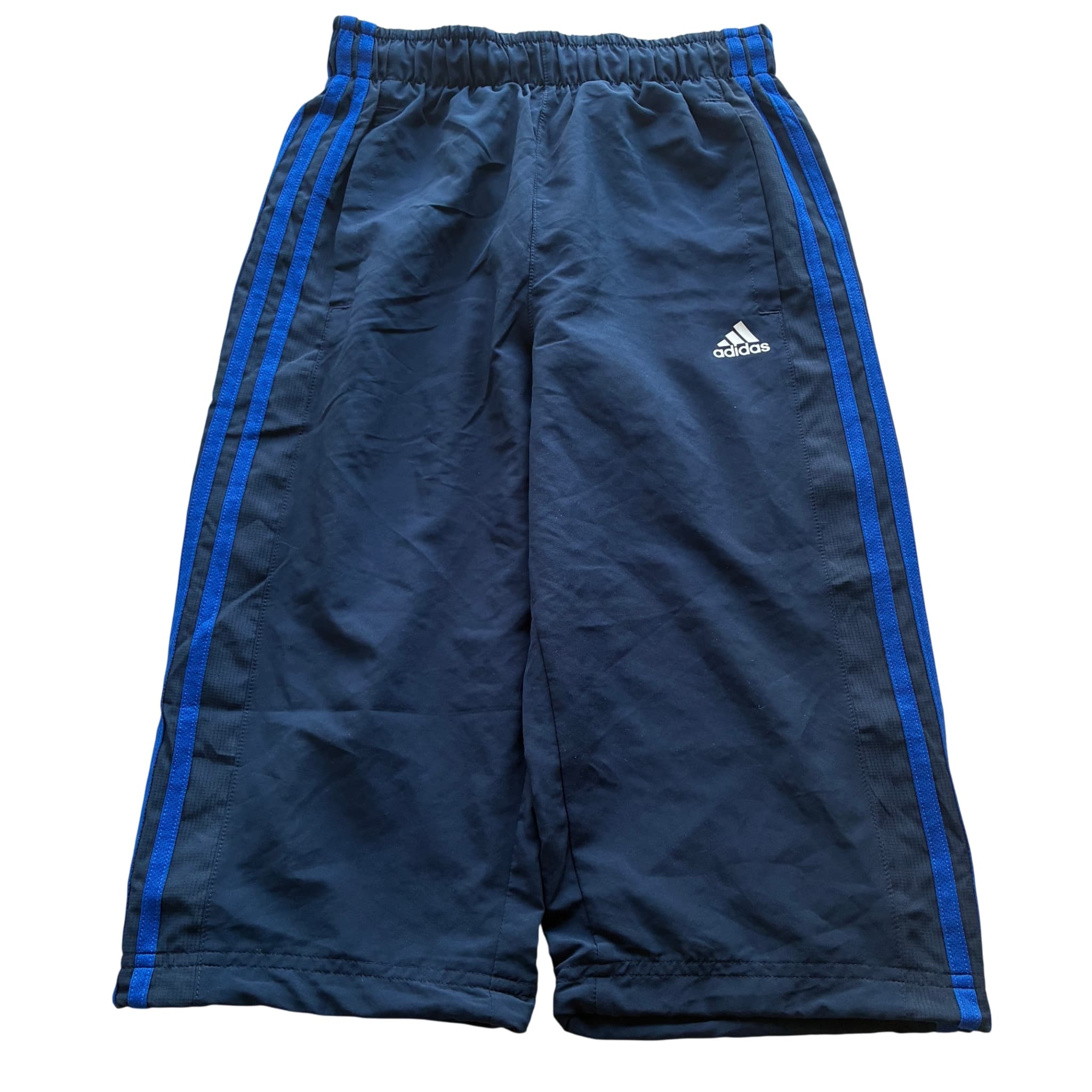 Adidas Youth Boys Navy Blue 3-Stripe Athletic Shorts — photo 1 of 7
