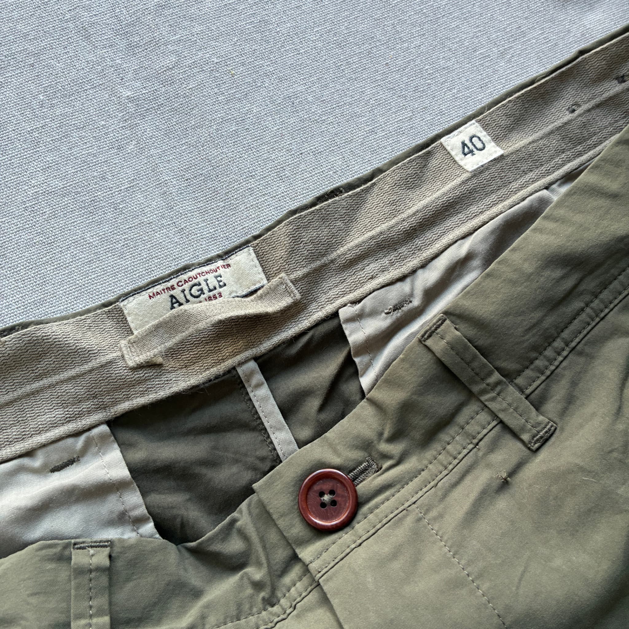 Aigle Men's Olive Green Cargo Shorts — photo 4 of 8