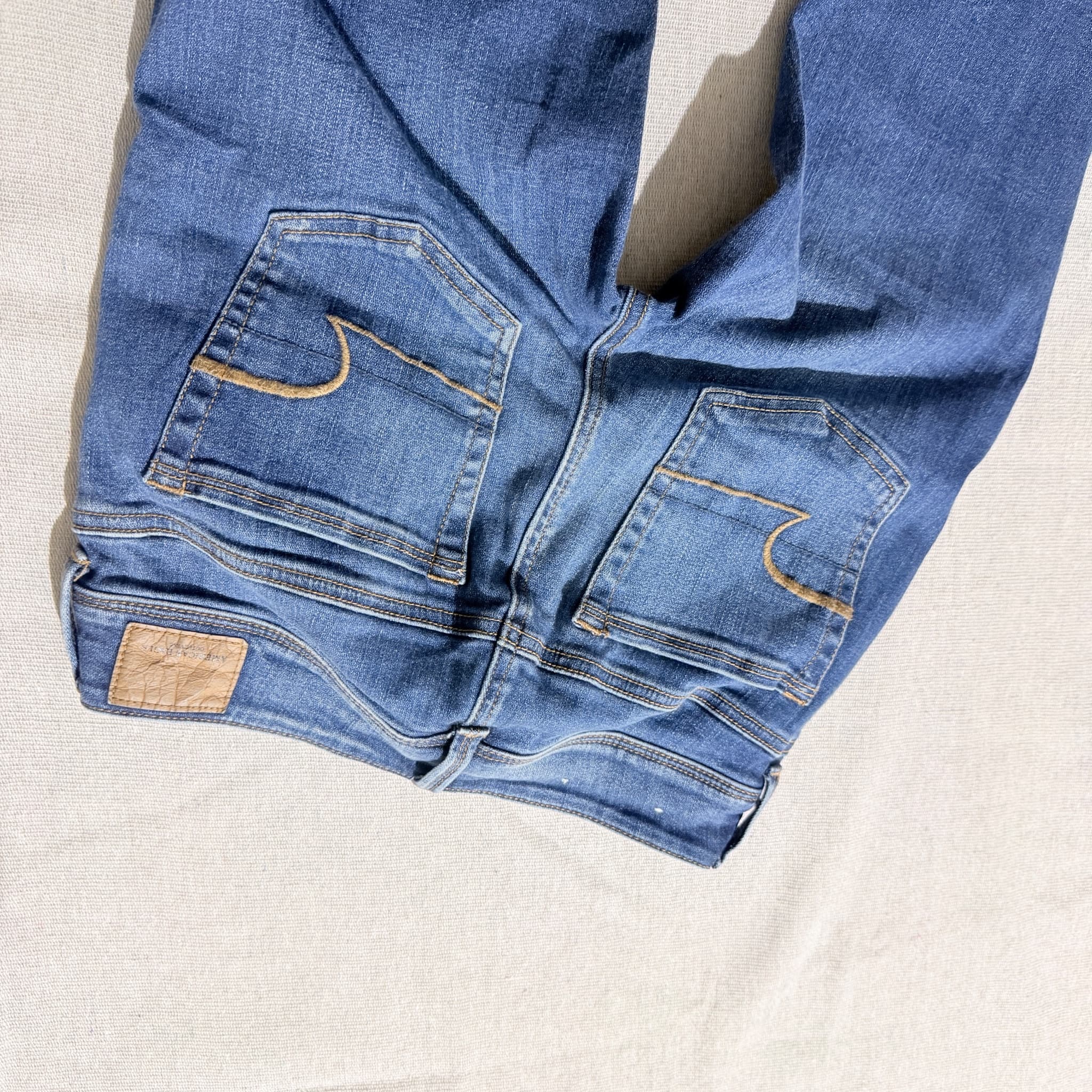 American Eagle Outfitters Women's Flare Jeans Blue Stretch Denim Size 2 — photo 7 of 9