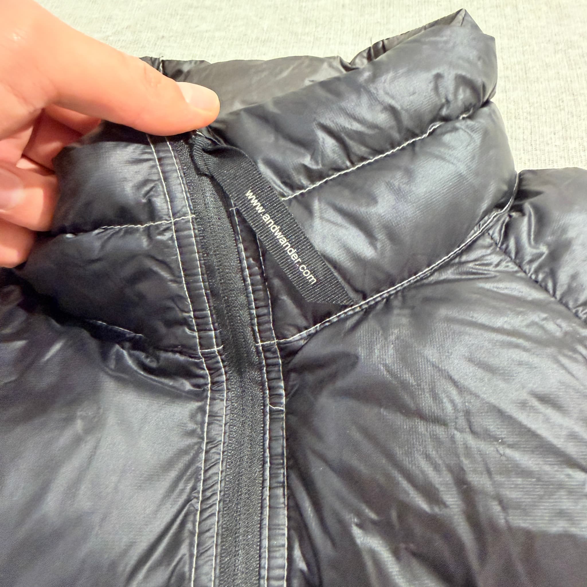 And Wander Diamond Stitch Down Jacket Black Size 4 — photo 4 of 10