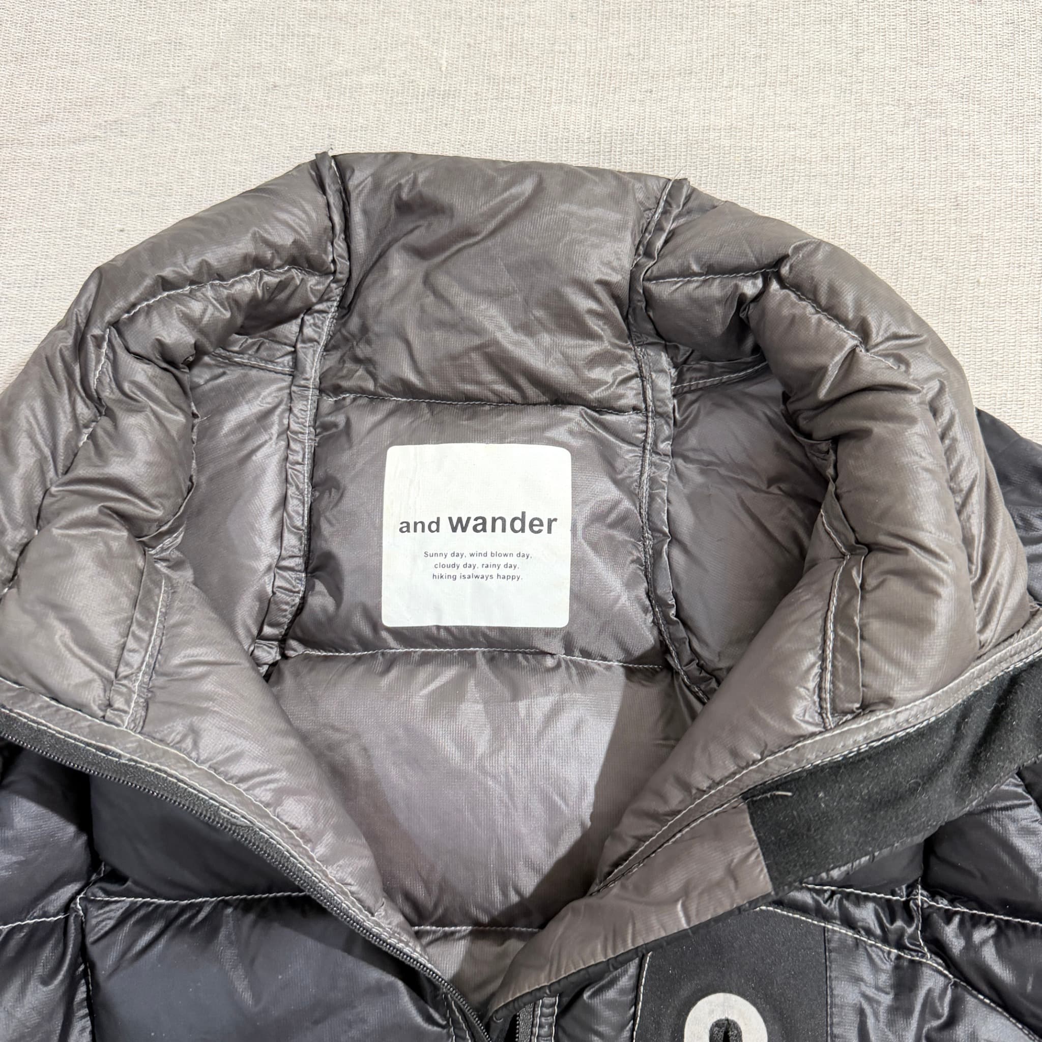 And Wander Diamond Stitch Down Jacket Black Size 4 — photo 5 of 10