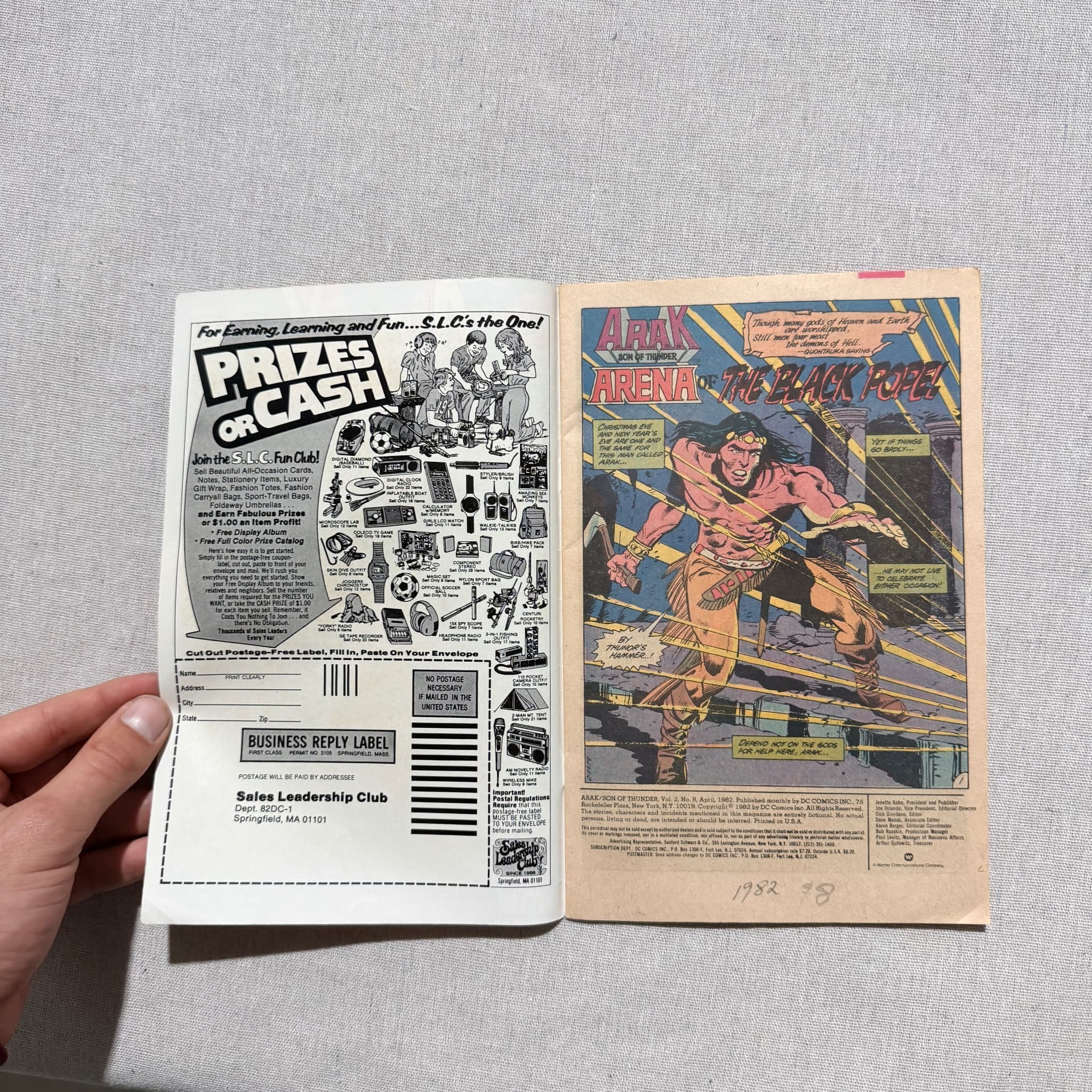 Arak, Son Of Thunder #8 (DC Comics, April 1982) Vintage Comic Book — photo 7 of 10