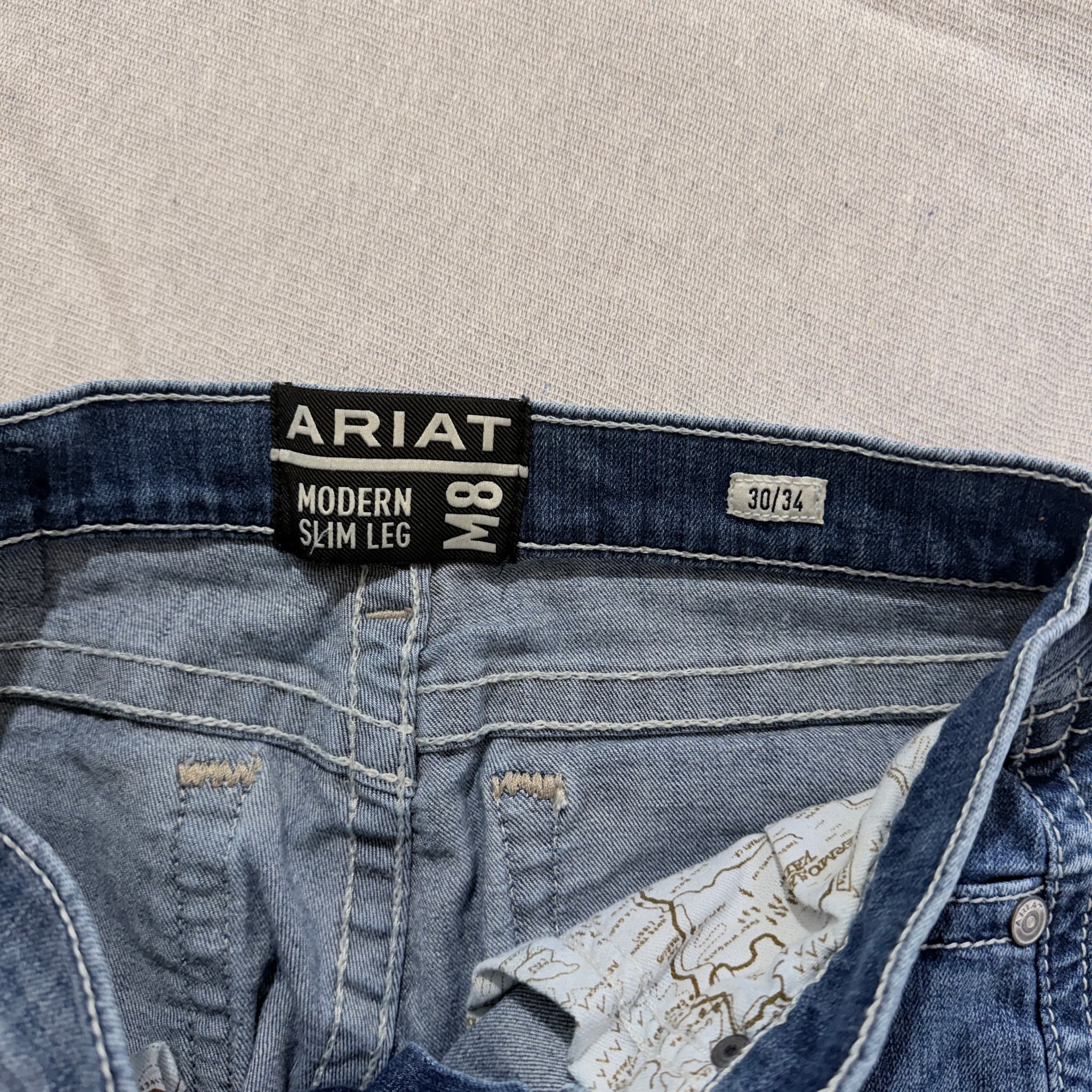 Ariat Modern Slim Leg Jeans Blue — photo 5 of 8