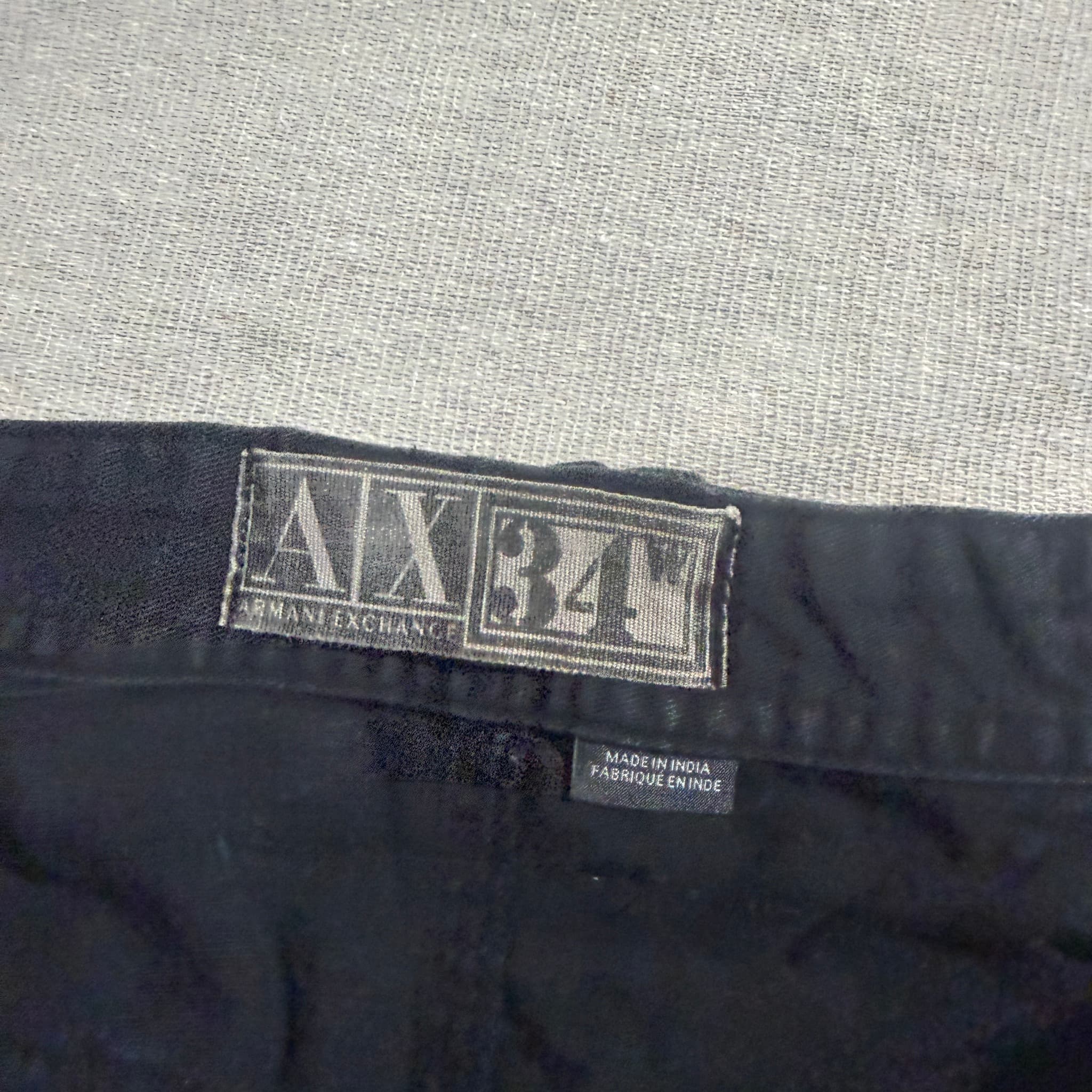 Armani Exchange A|X Black Cargo Shorts Size 34 — photo 4 of 6