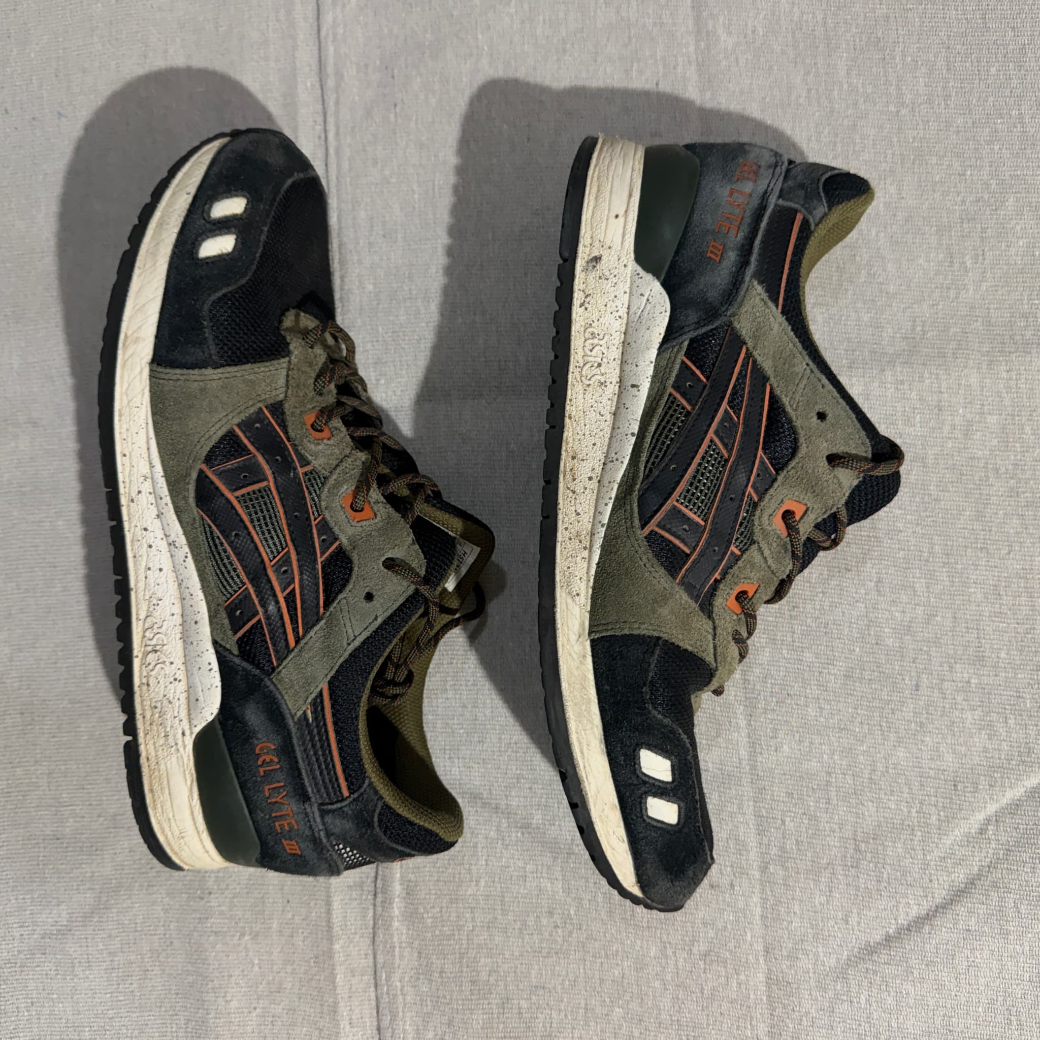 Asics Gel-Lyte III Olive Black Trail Pack Sneakers Size 11 US — photo 3 of 7
